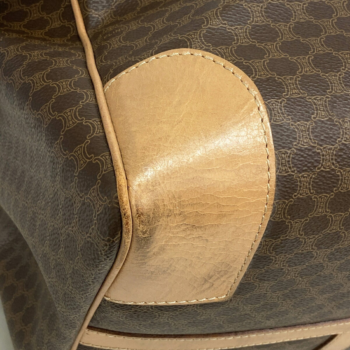 Unspecified Brown Pvc Boston Bag (Pre-Owned)