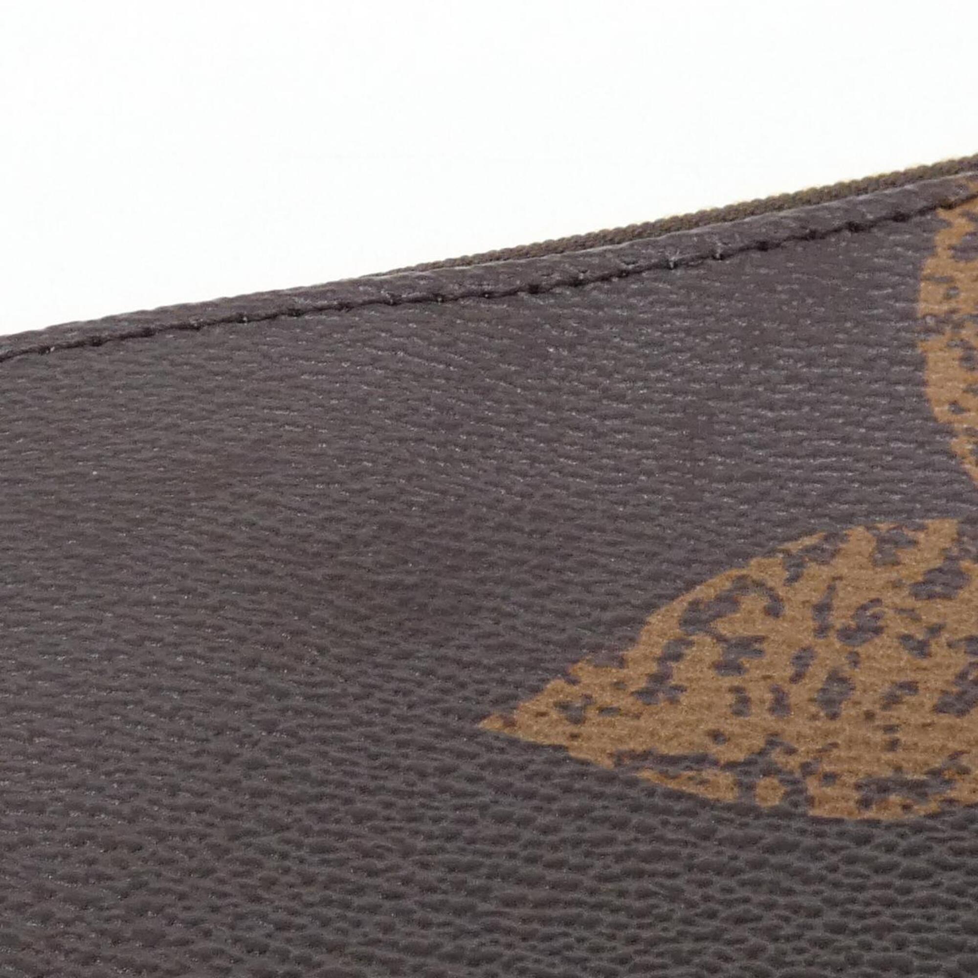 Louis Vuitton Marron Coated Canvas Handbag Pochette (Pre-Owned)