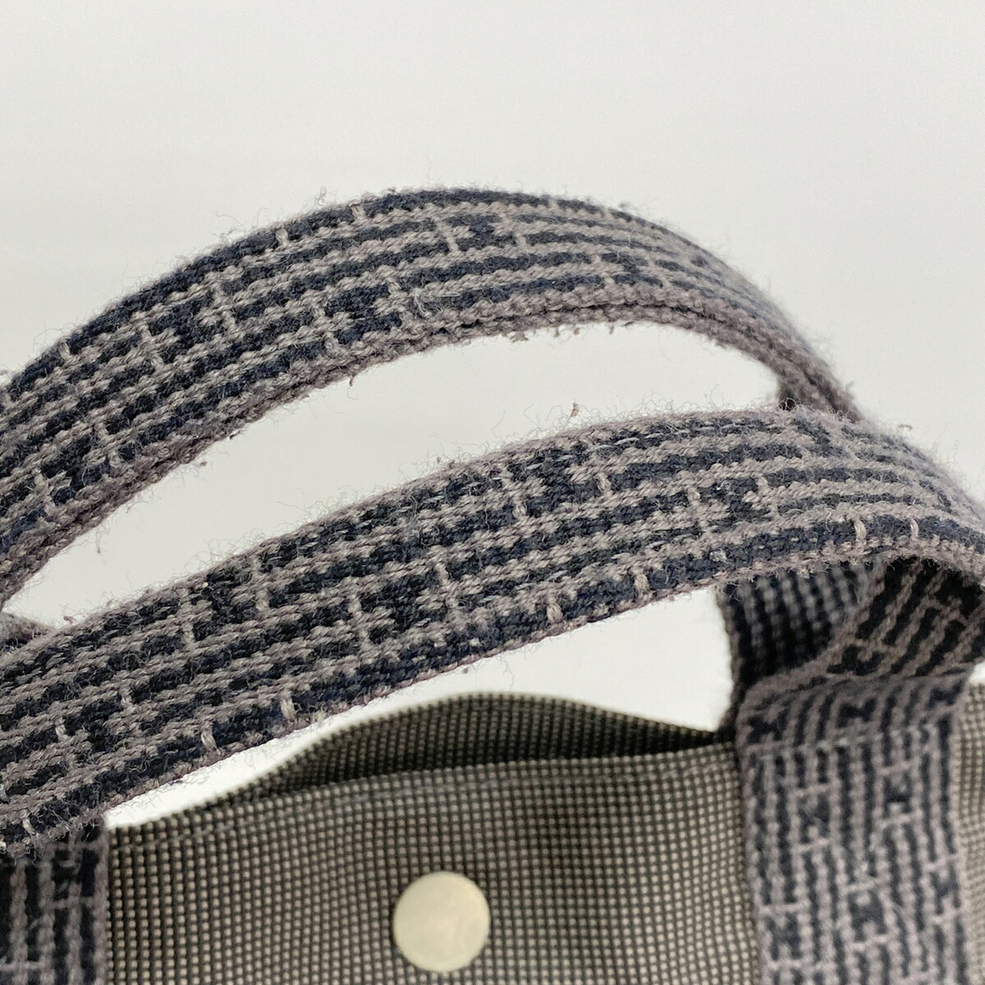 Hermes Gray Nylon Tote Bag (Pre-Owned)