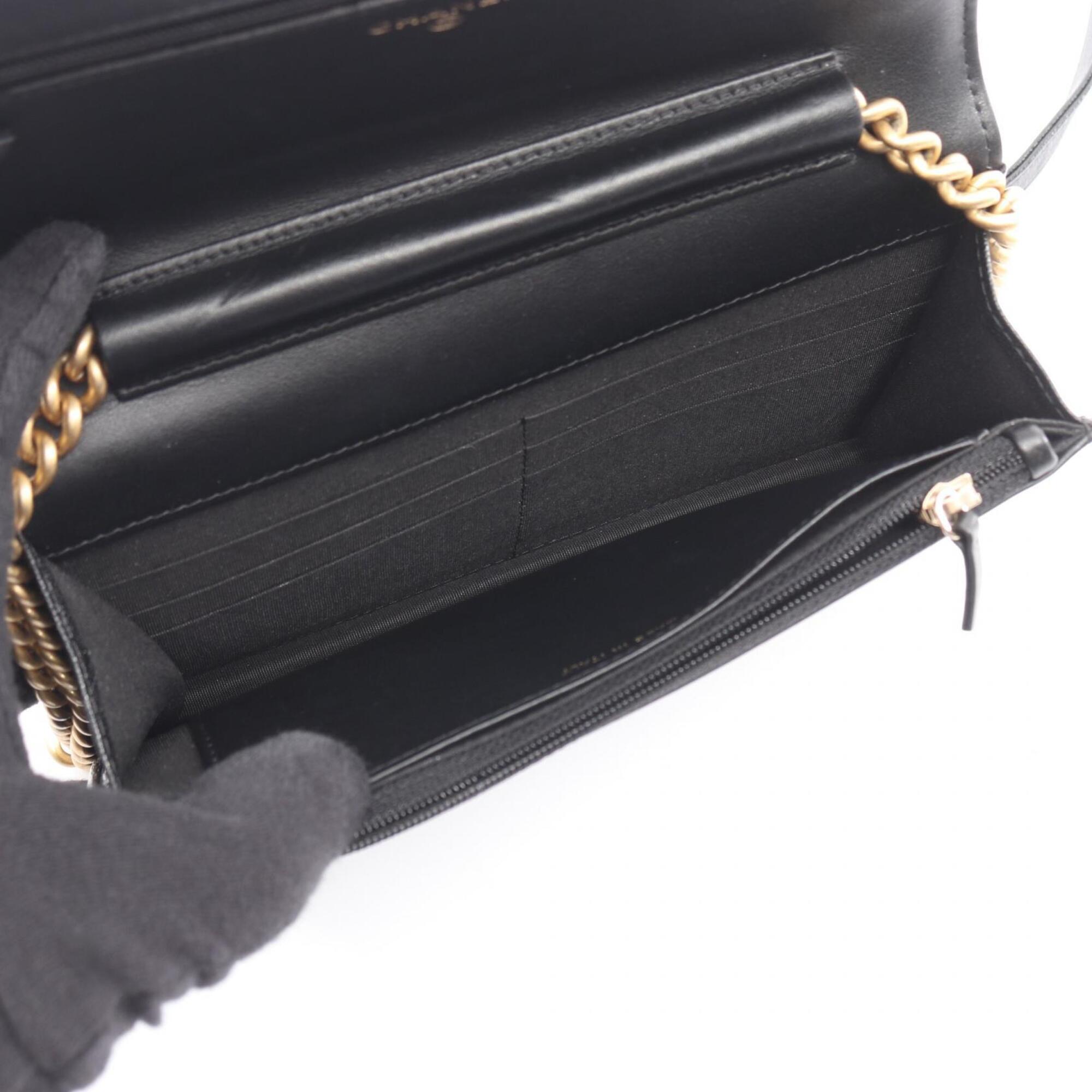 Chanel Black Grained Calfskin Handbag Shoulder Bag (Pre-Owned)