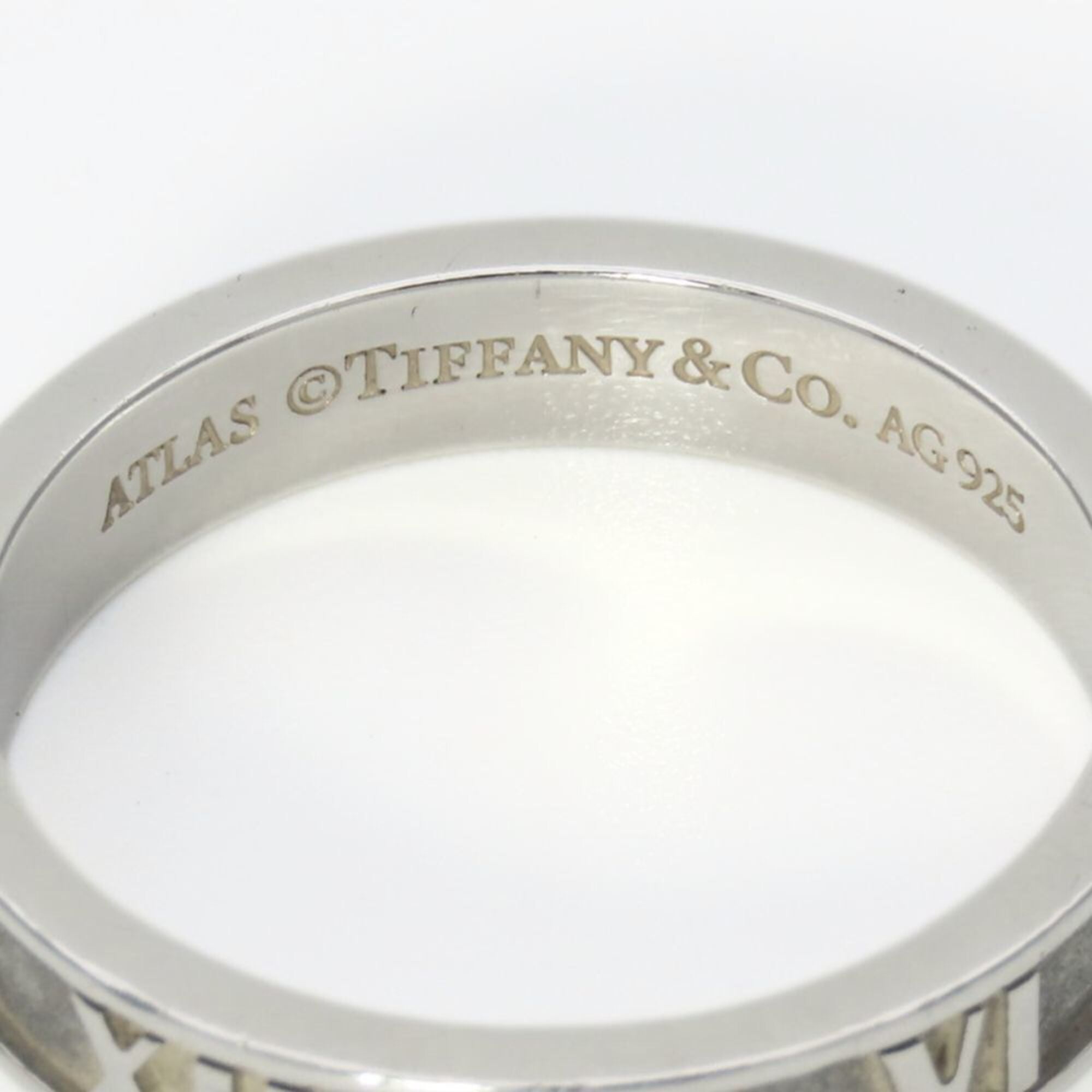 Tiffany Atlas Silver Silver 925 Band Ring (Pre-Owned)