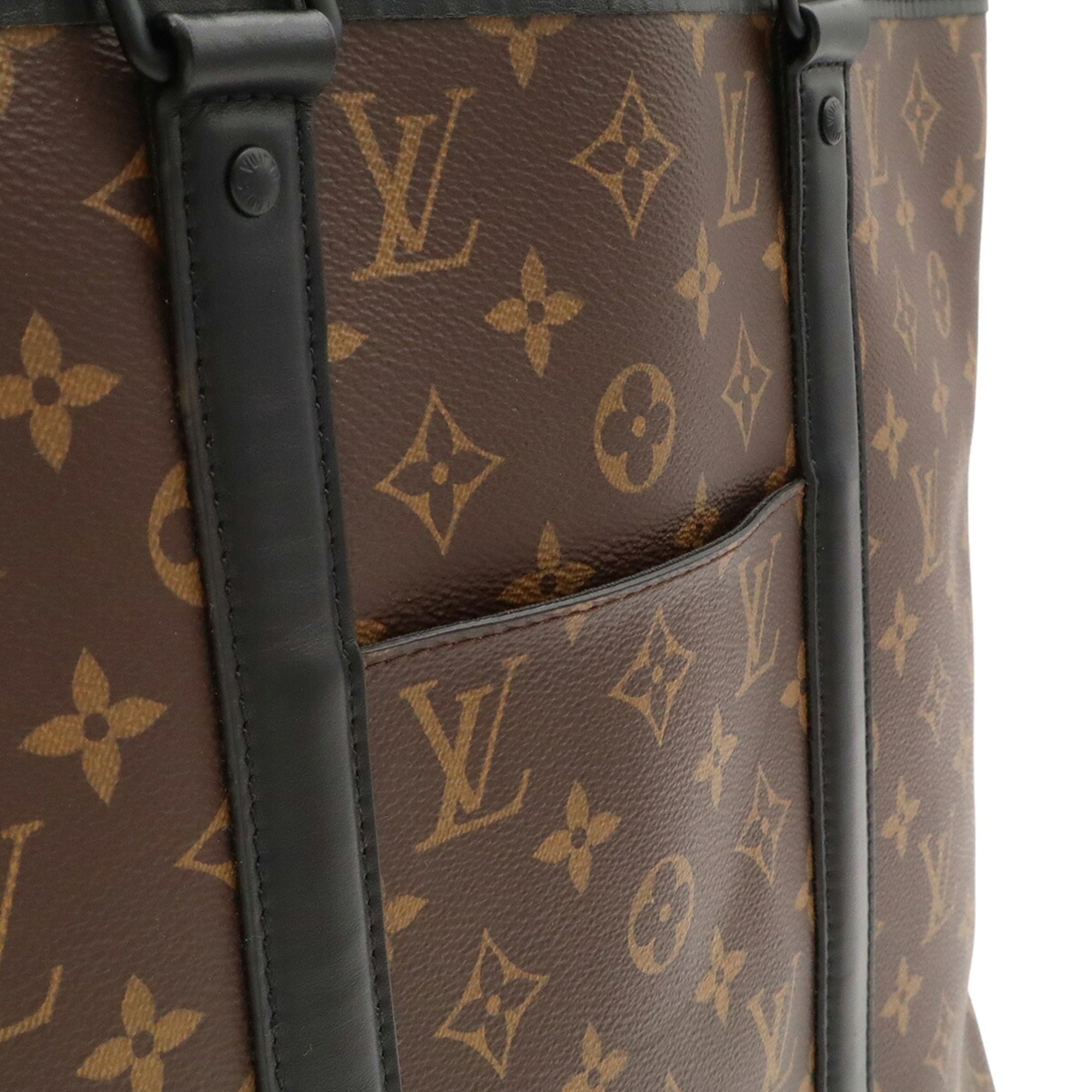 Louis Vuitton Brown Monogram Macassar Monogram Pouch Shoulder Bag Tote Bag (Pre-Owned)