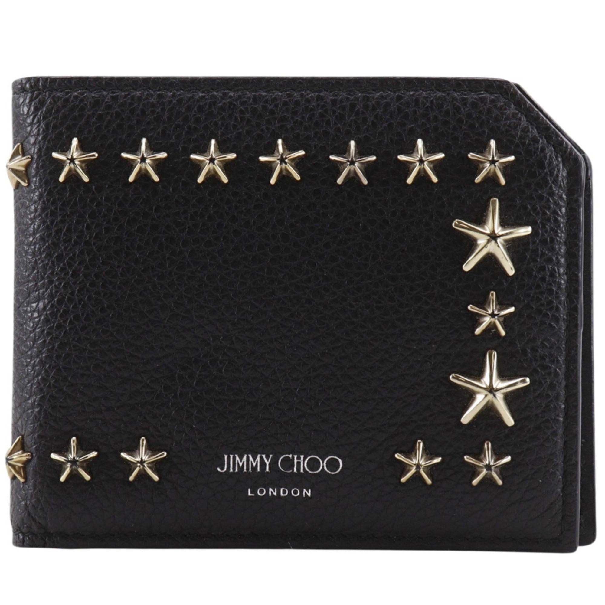 Jimmy Choo Black Leather Wallet (Bi-Fold) (Pre-Owned)