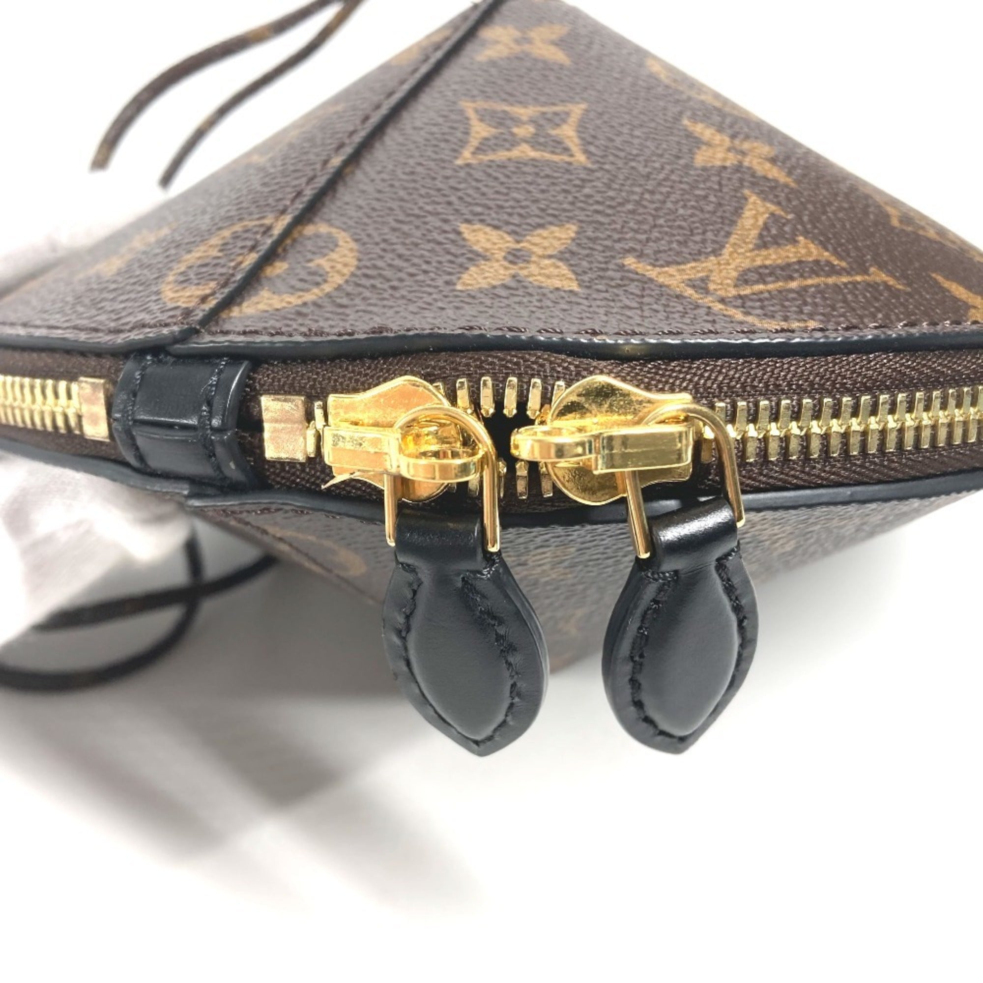 Louis Vuitton Brown Monogram Monogram Handbag Pouch Shoulder Bag (Pre-Owned)