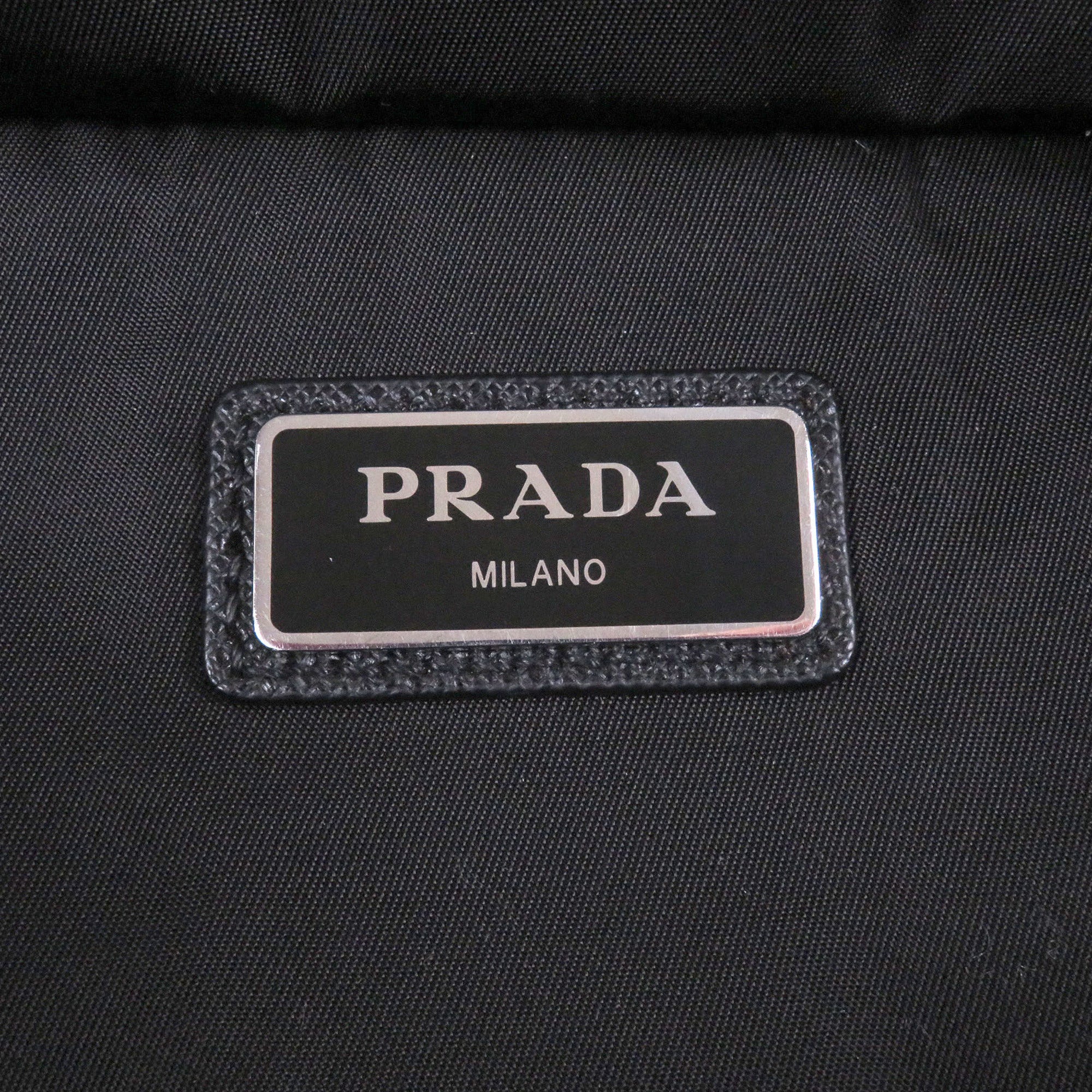 Prada Black Pouch Shoulder Bag Sling Bag (Pre-Owned)