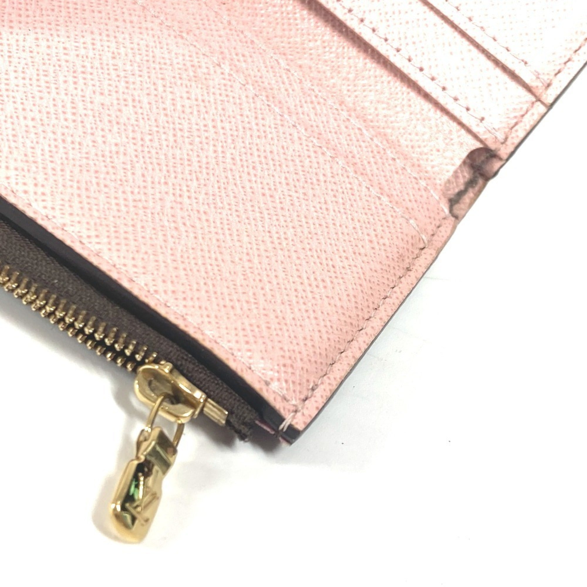 Louis Vuitton Monogram Brown Pink Rose Ballerine Monogram Wallet (Tri-Fold) (Pre-Owned)