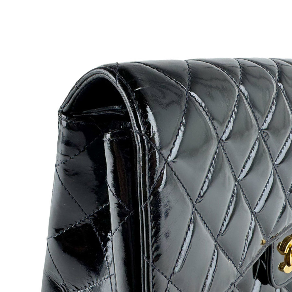 Chanel Black Patent Leather Backpack (Pre-Owned)