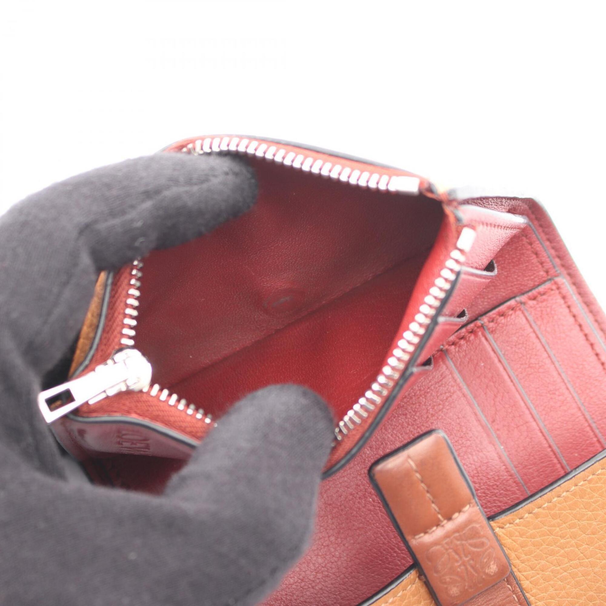 Loewe Brown Leather Wallet (Tri-Fold) (Pre-Owned)