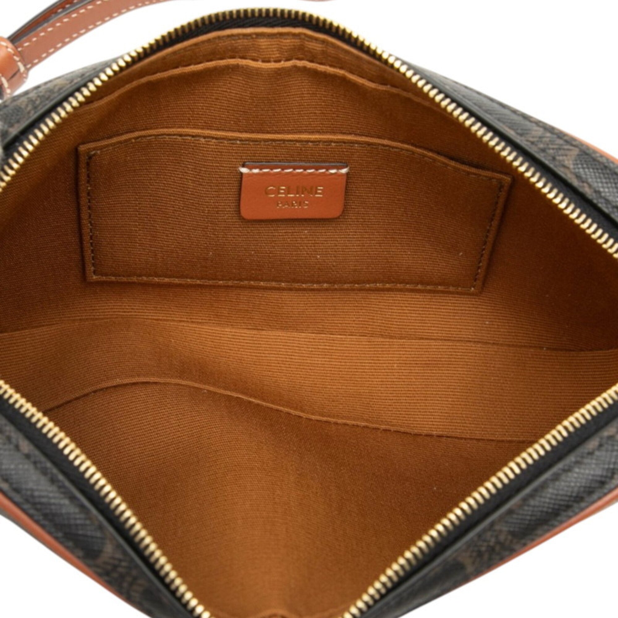Celine Brown Pvc Leather Shoulder Bag (Pre-Owned)