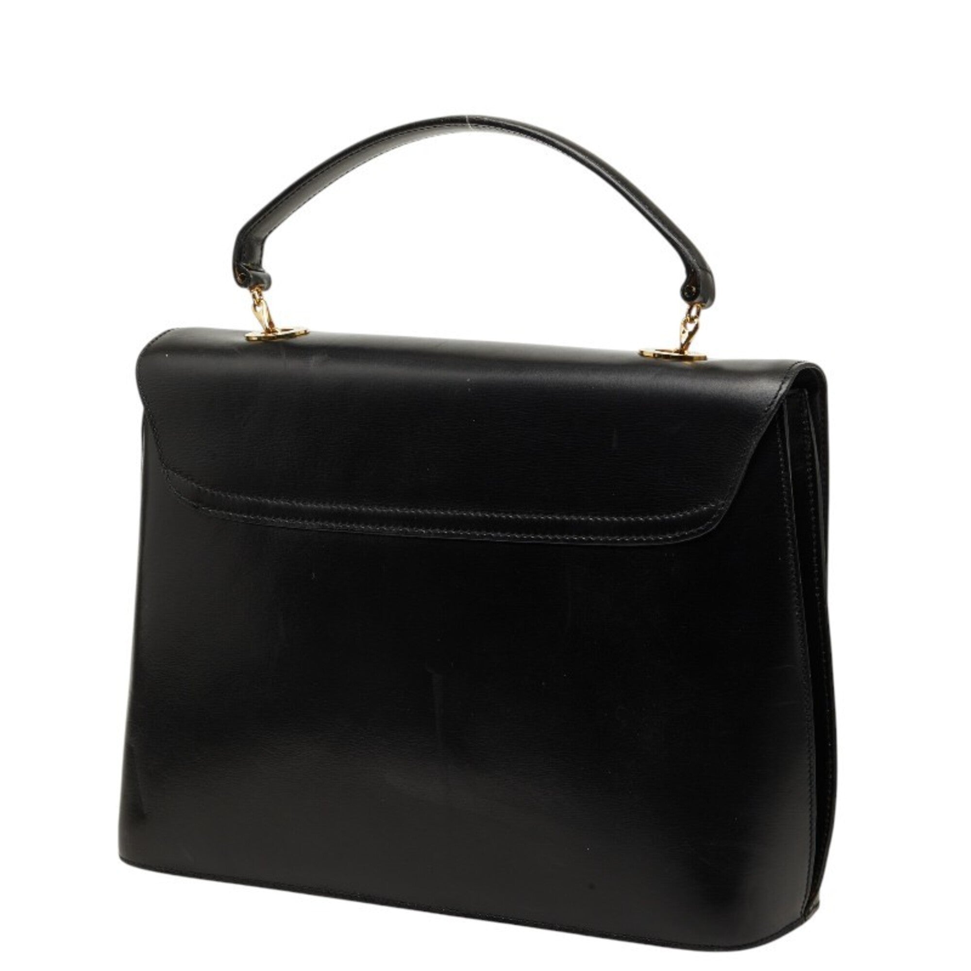 Celine Black Leather Handbag Shoulder Bag (Pre-Owned)
