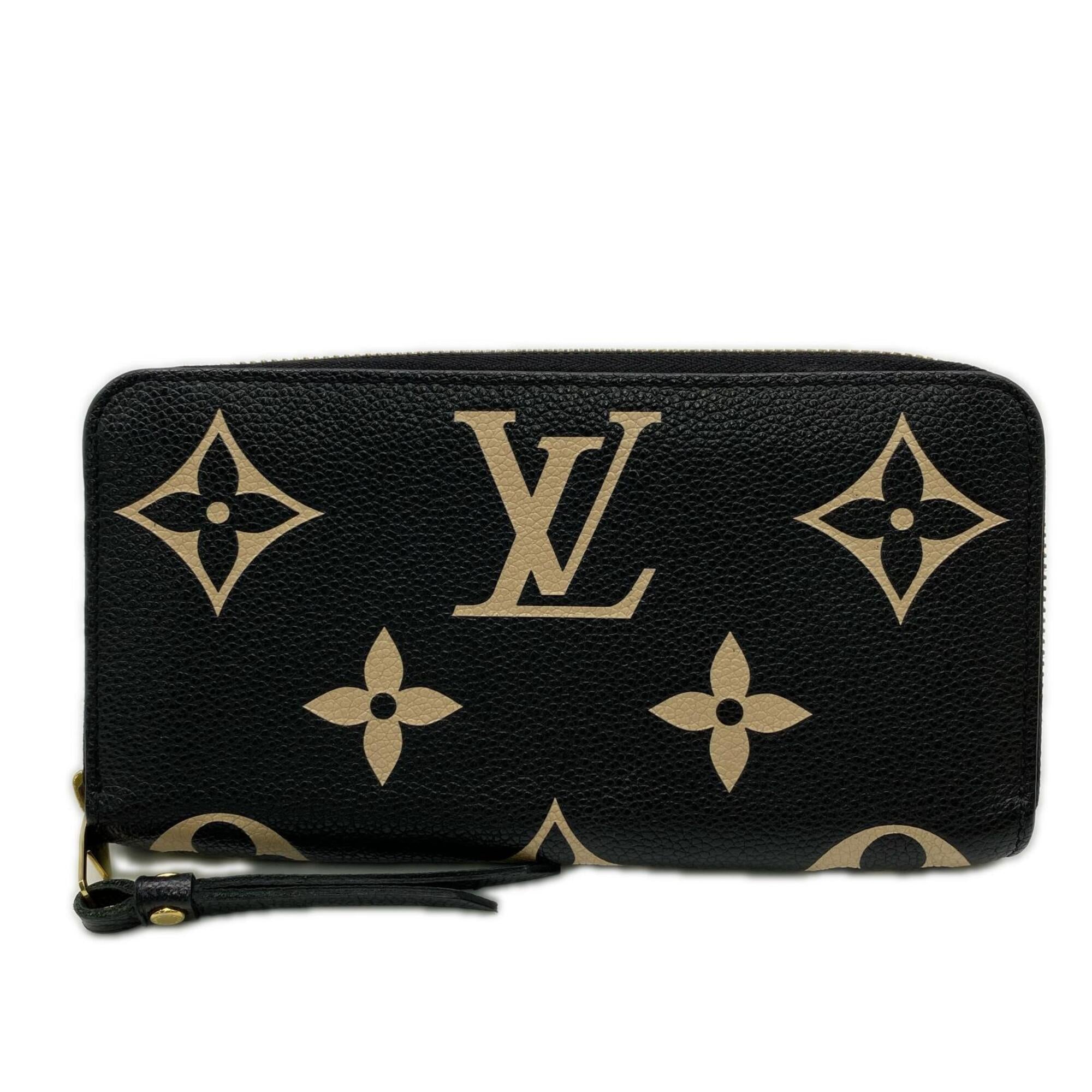 Louis Vuitton Bicolor Black Galle Monogram Monogram Empreinte Long Wallet (Bi-Fold) (Pre-Owned)