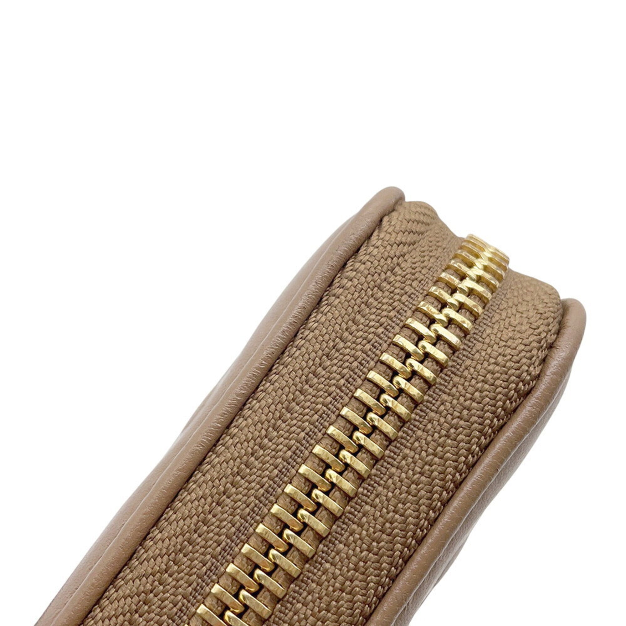 Louis Vuitton Grayish Taupe Monogram Leather Long Wallet (Bi-Fold) (Pre-Owned)