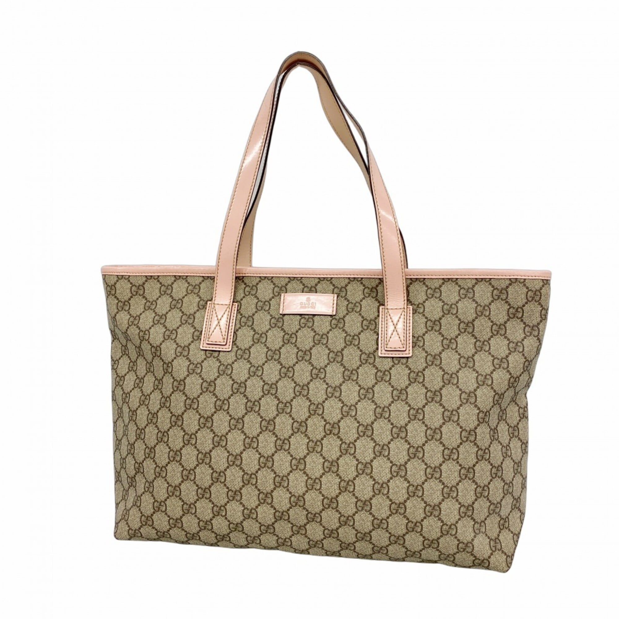 Gucci Brown Pink Pvc Tote Bag (Pre-Owned)