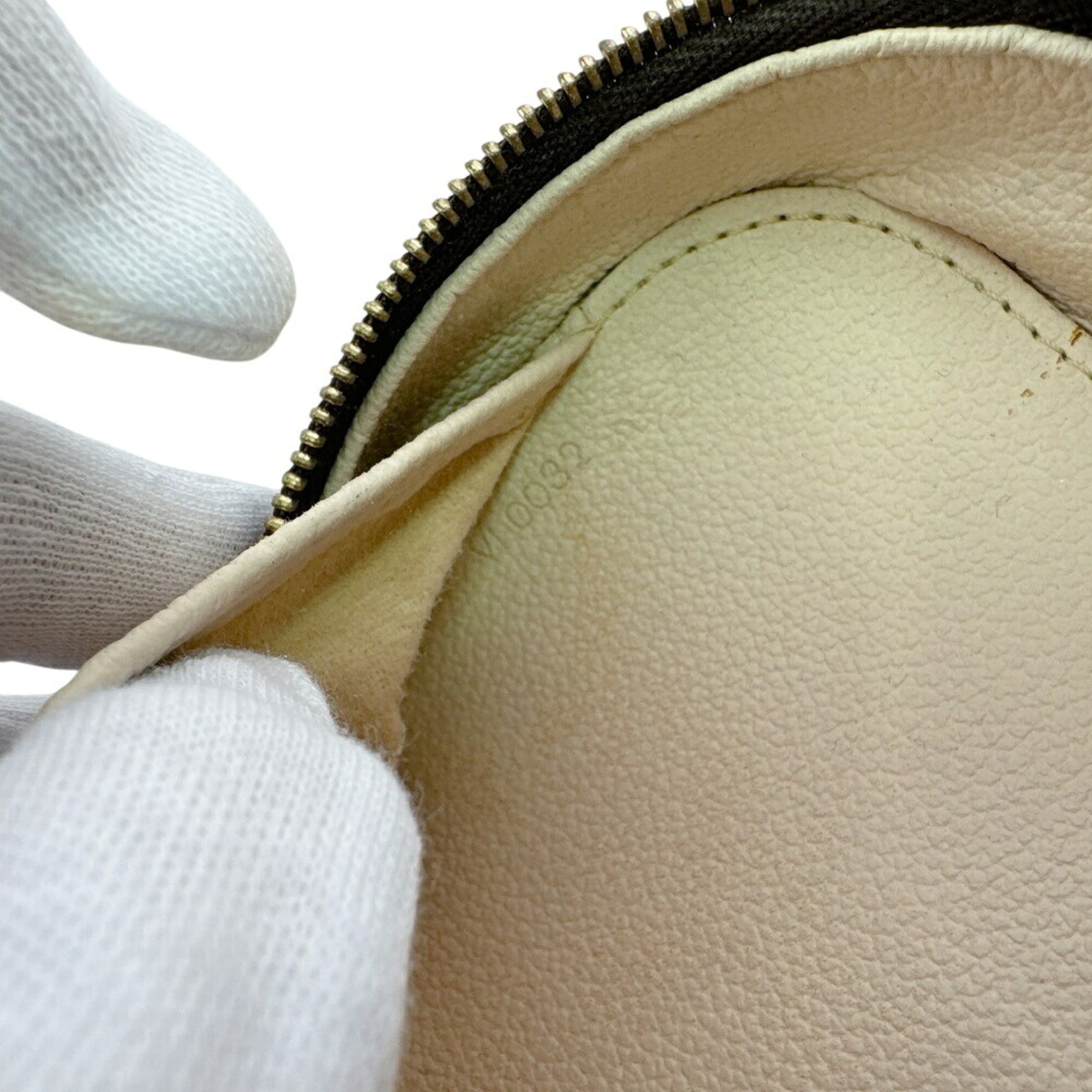 Louis Vuitton Monogram Brown Leather Pouch (Pre-Owned)