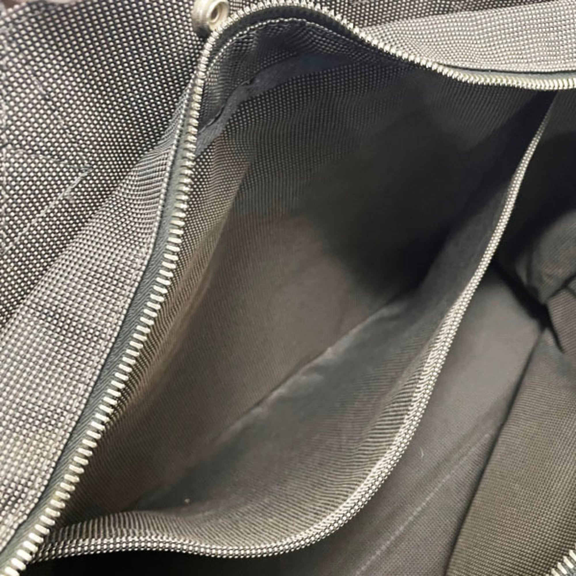 Hermes Gray Nylon Canvas Tote Bag (Pre-Owned)