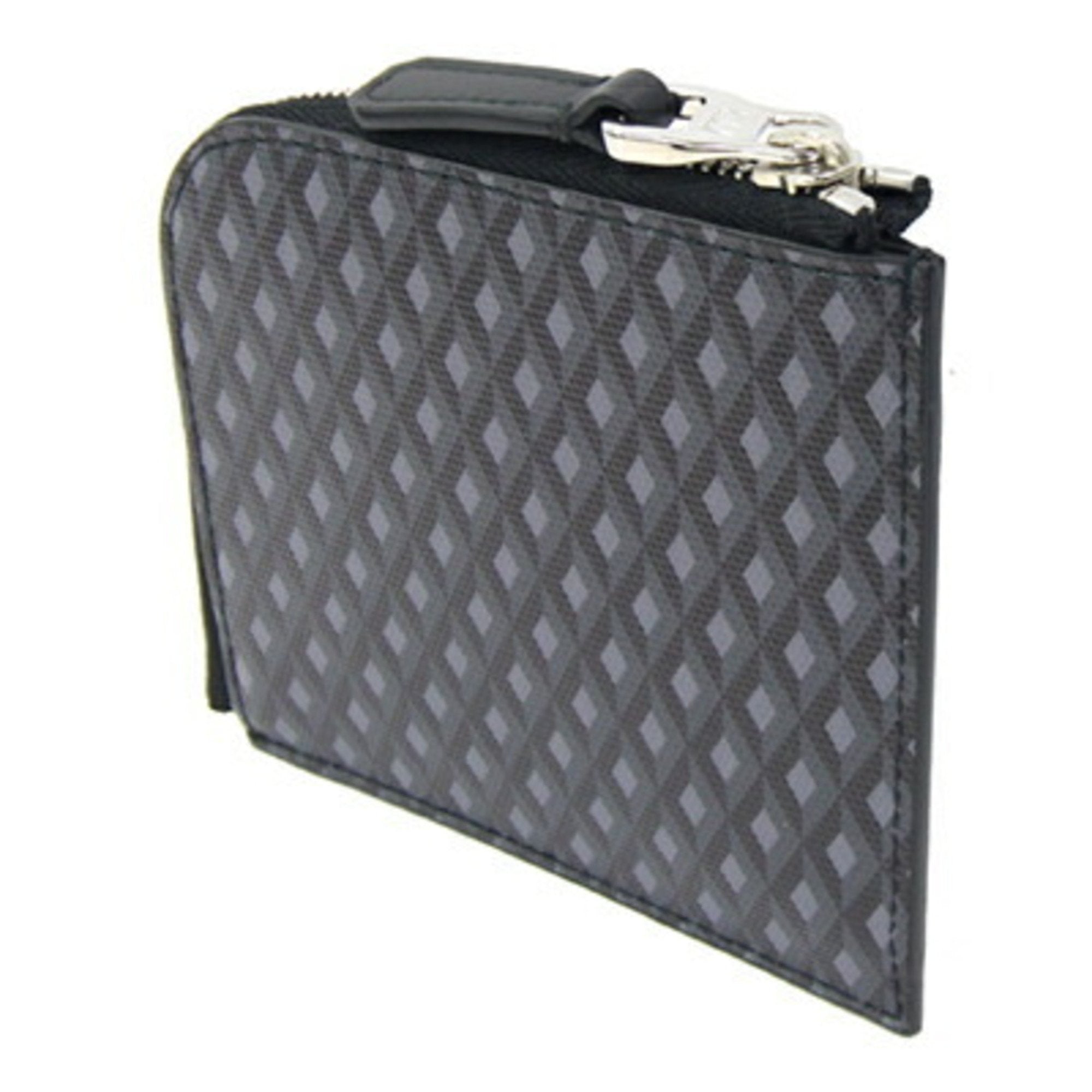 Dunhill Black Gray Pvc Leather Coin Purse/Coin Case (Pre-Owned)