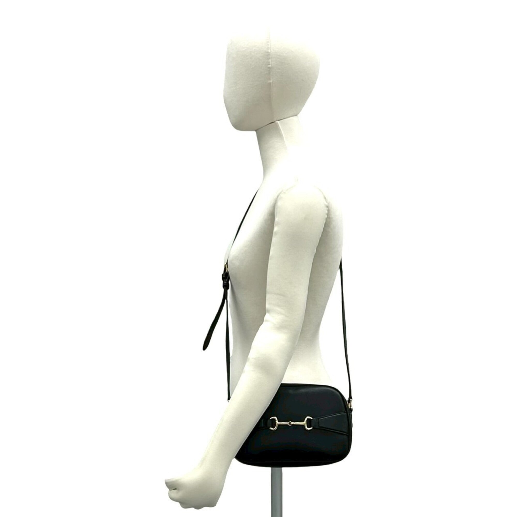 Celine Black Leather Pochette Shoulder Bag (Pre-Owned)