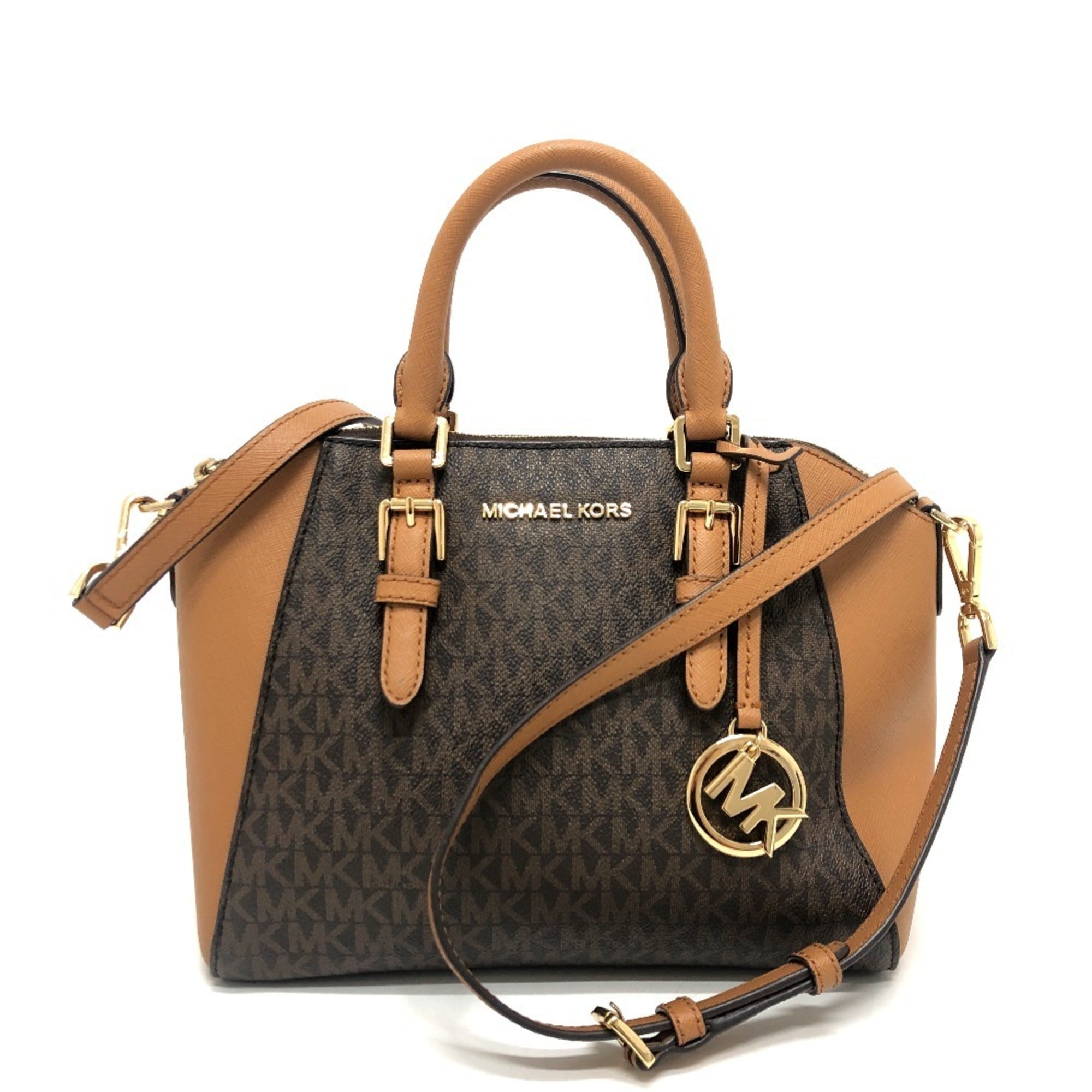 Michael Kors Brown Pvc Handbag (Pre-Owned)