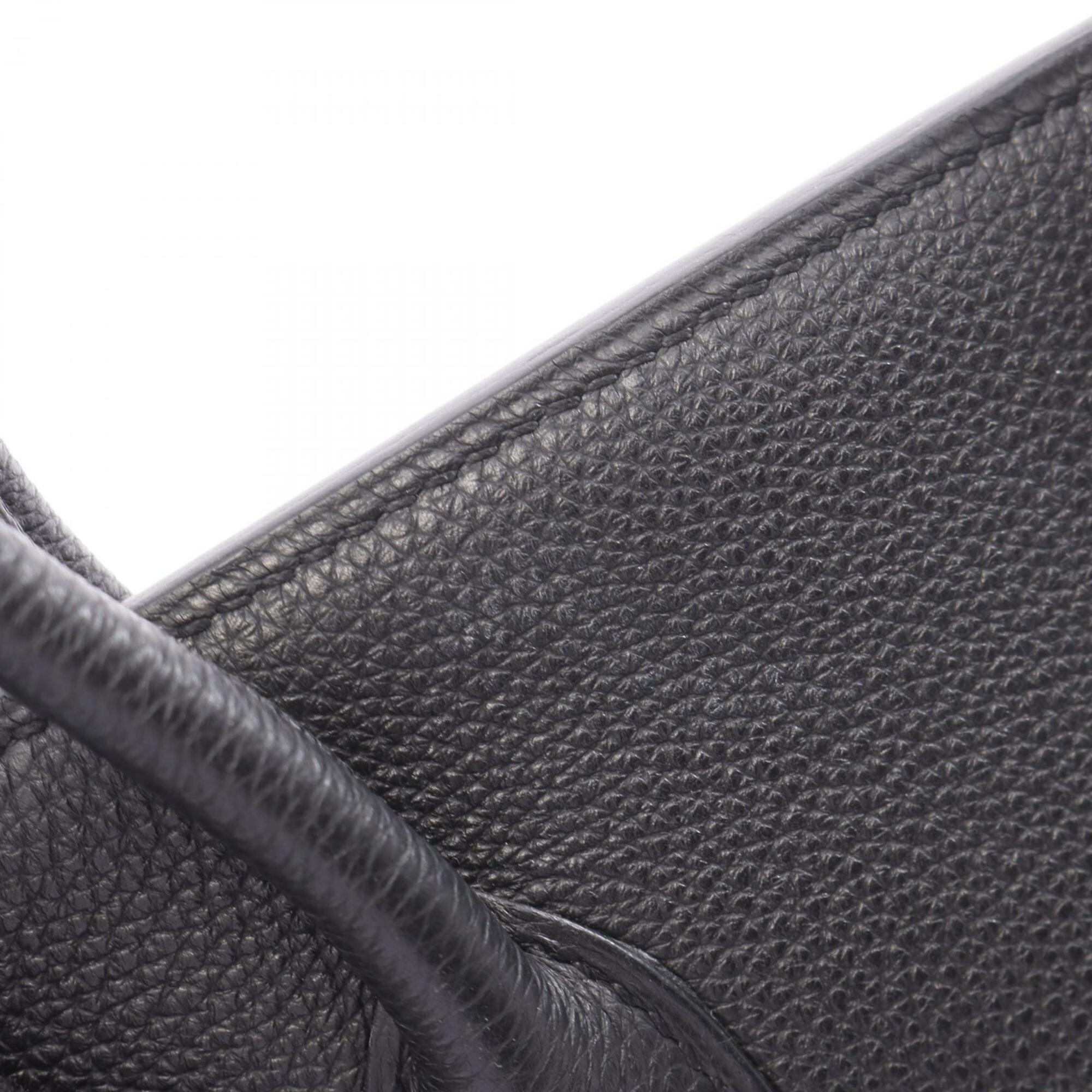 Hermes Black Togo Leather Handbag (Pre-Owned)