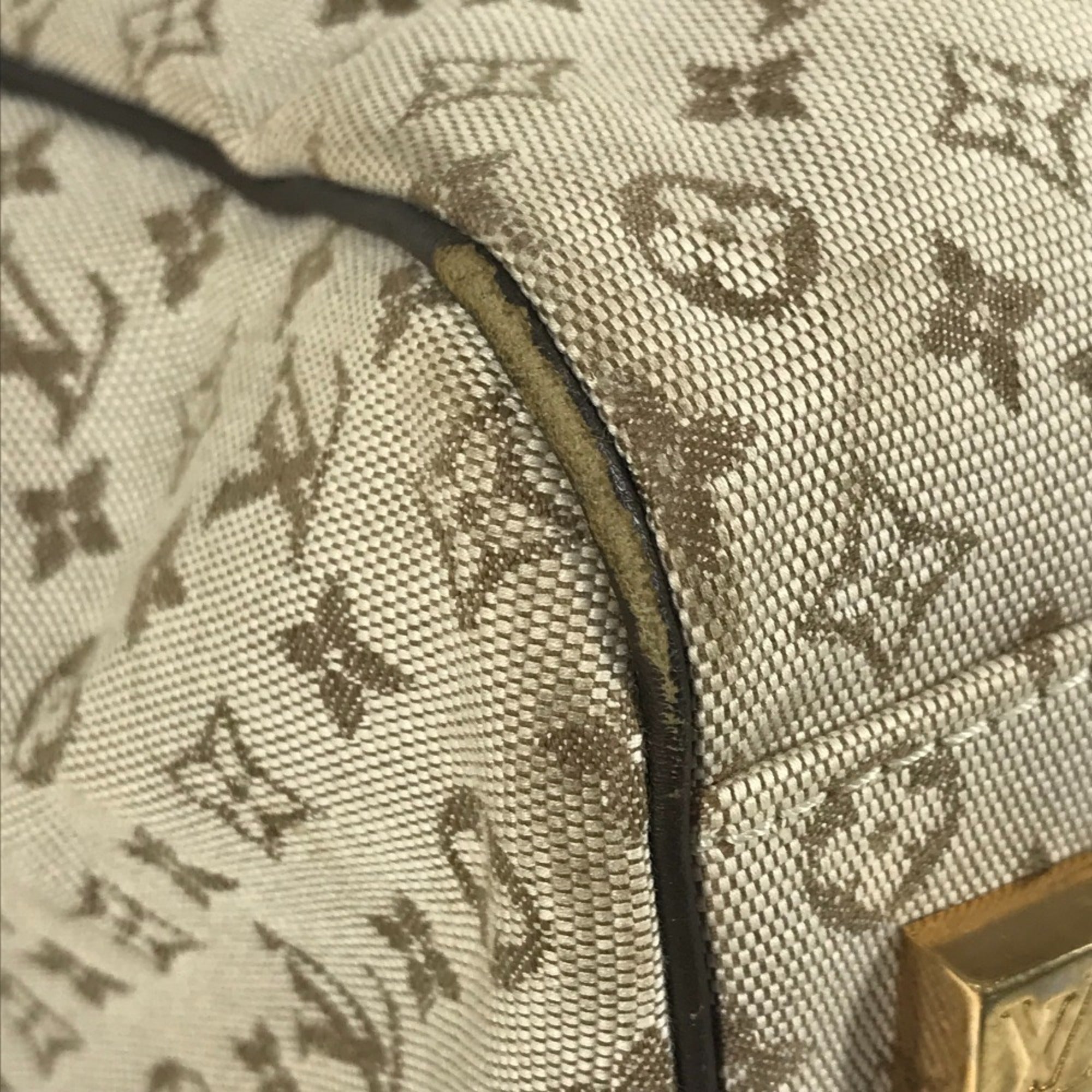 Louis Vuitton Khaki Monogram Mini Boston Bag Handbag Shoulder Bag (Pre-Owned)