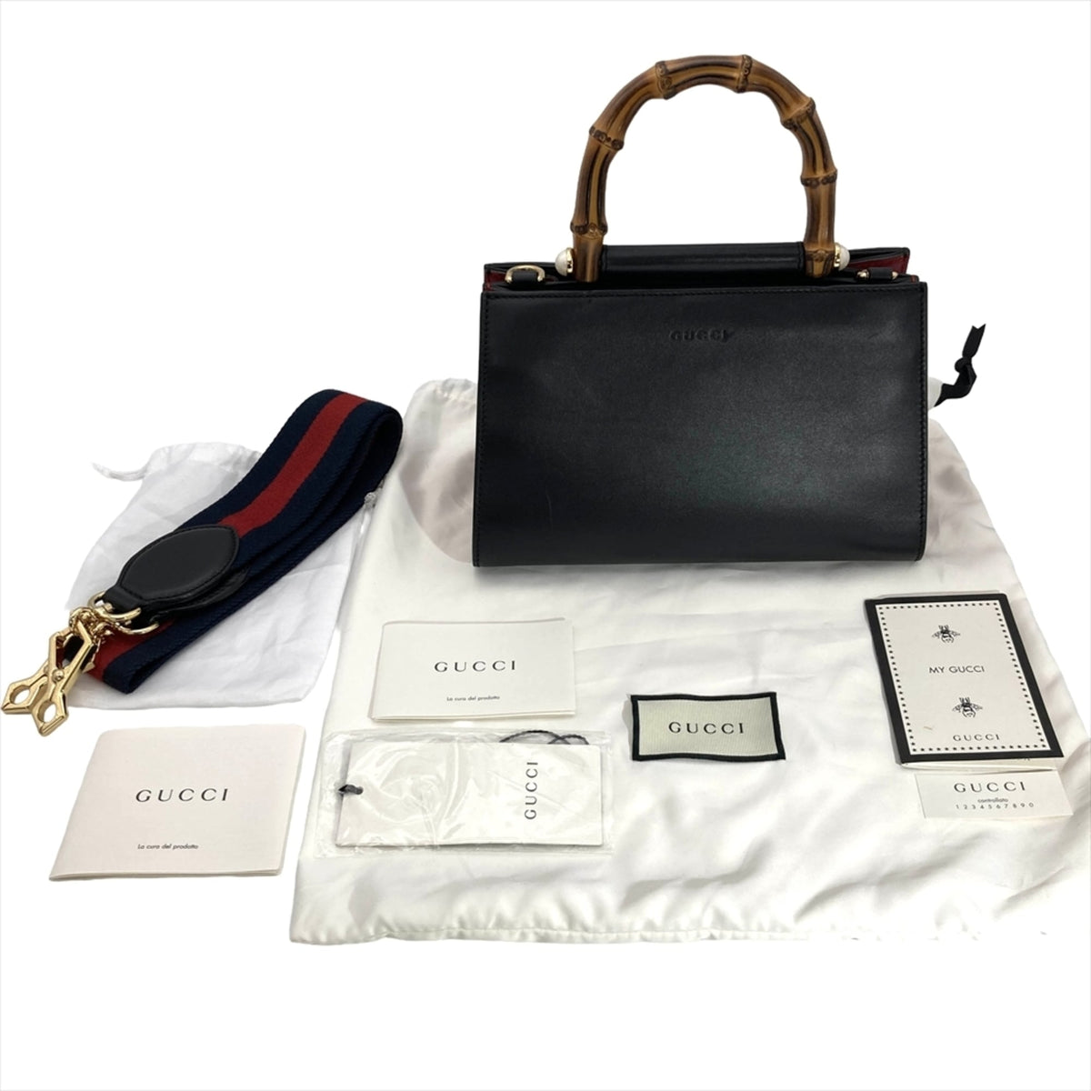 Gucci Black Leather Handbag (Pre-Owned)