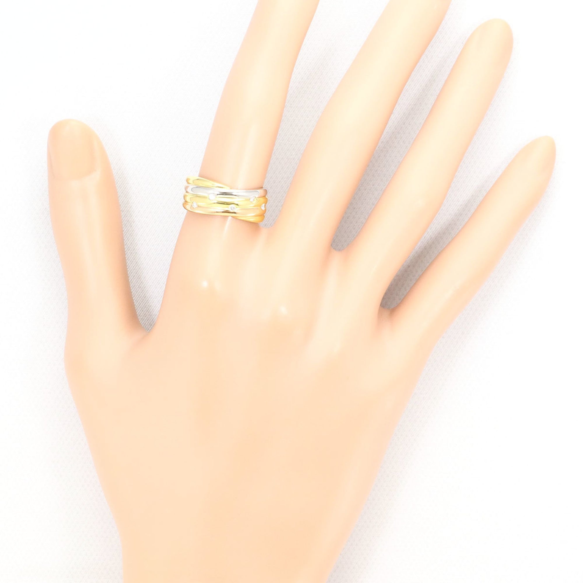 Unbranded Pink Gold Platinum Yellow Gold Yellow Gold (18K) Pink Gold (18K) Platinum 900 Band Ring (Pre-Owned)