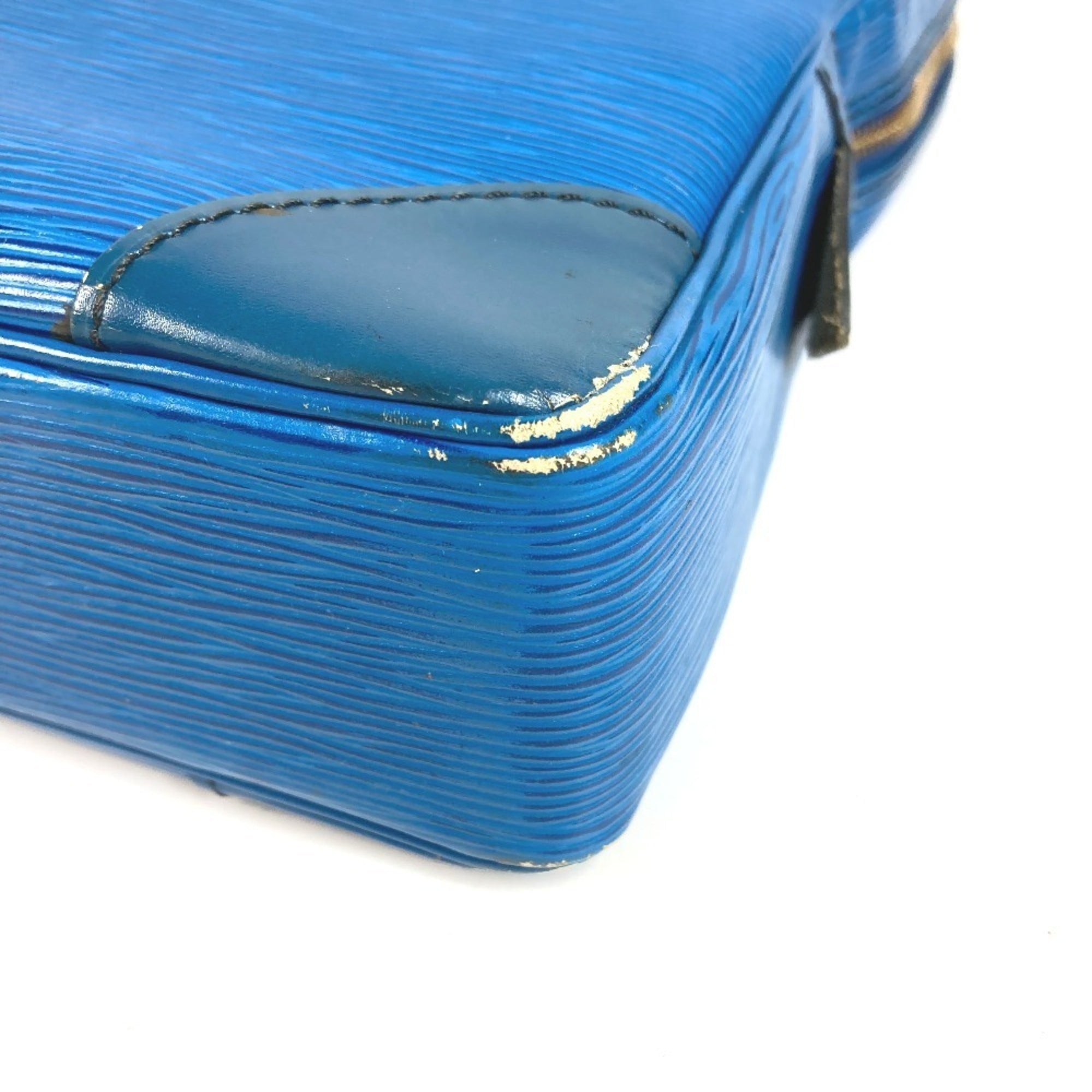 Louis Vuitton Blue Toledo Blue Epi Leather Briefcase Handbag Tote Bag (Pre-Owned)