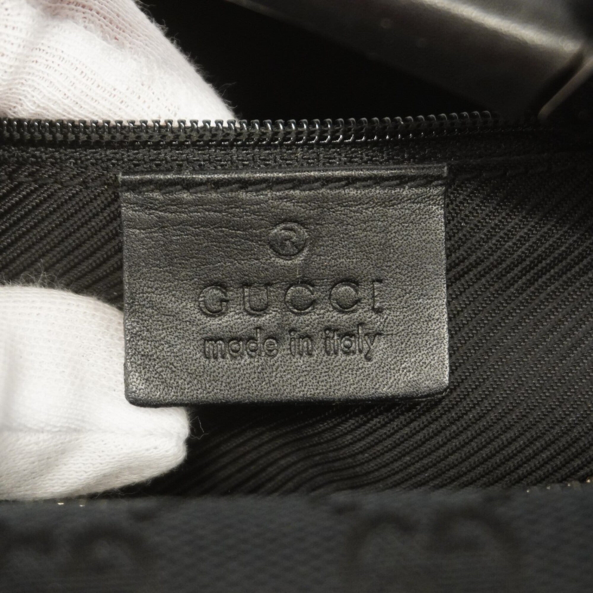 Gucci Black Canvas Handbag (Pre-Owned)