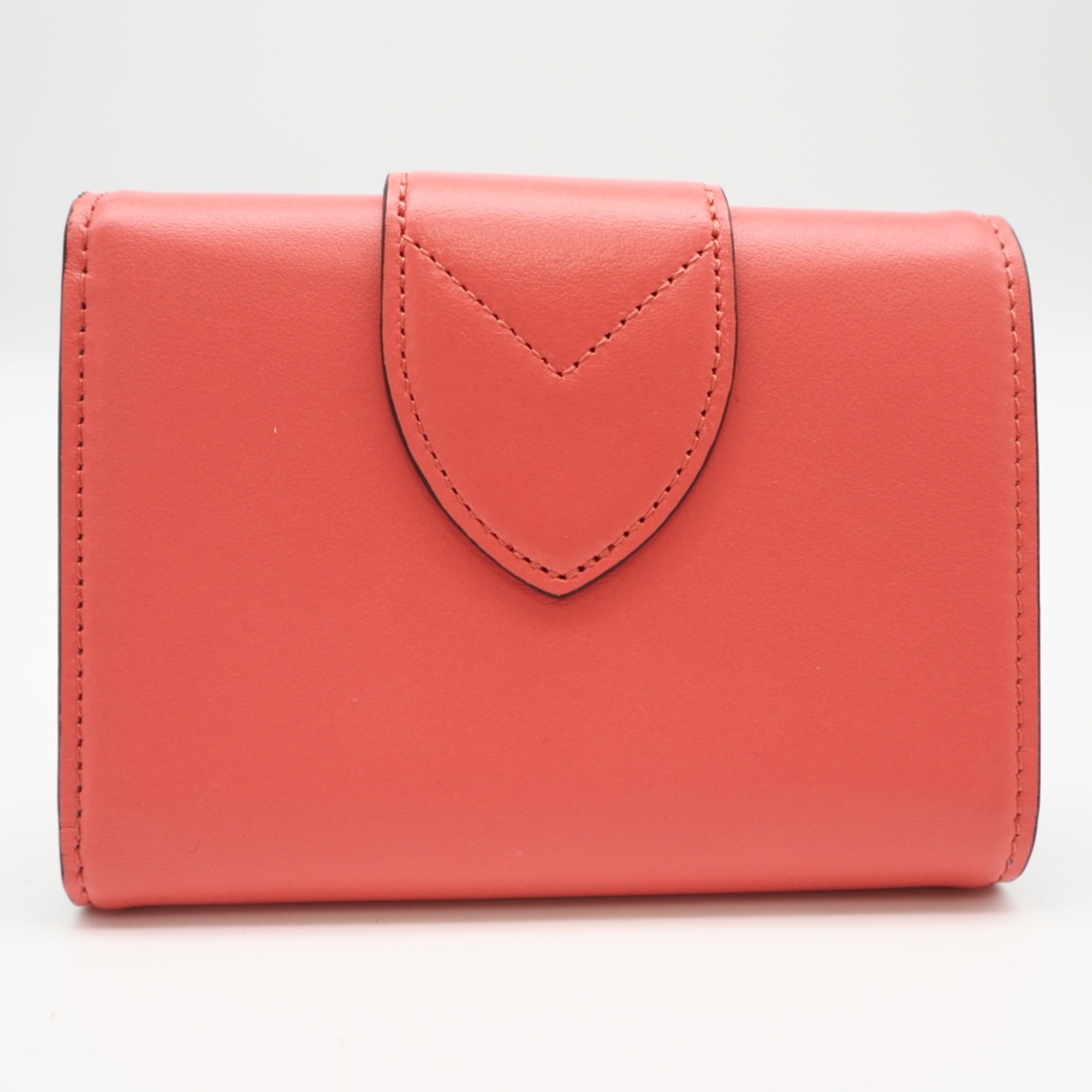 Louis Vuitton Blue Pink Leather Wallet (Tri-Fold) (Pre-Owned)