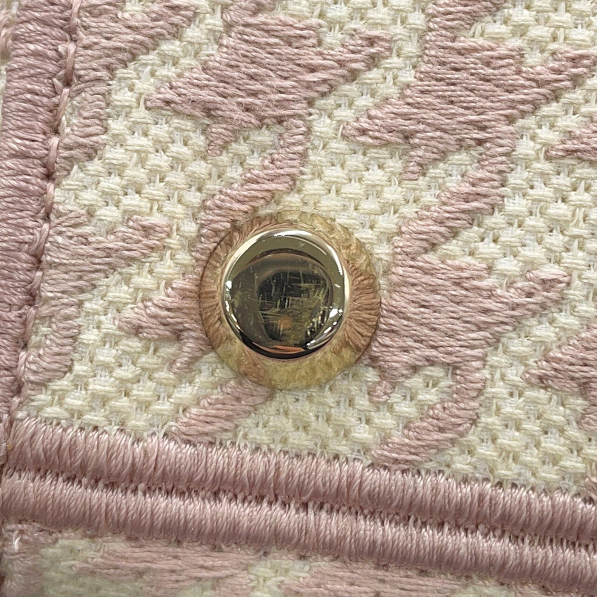 Christian Dior Gold Canvas Handbag (Pre-Owned)