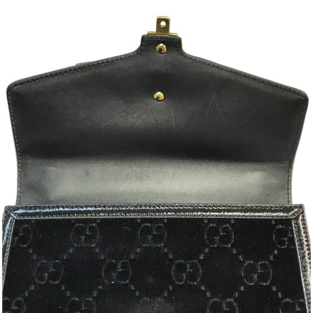 Gucci Black Leather Shoulder Bag (Pre-Owned)