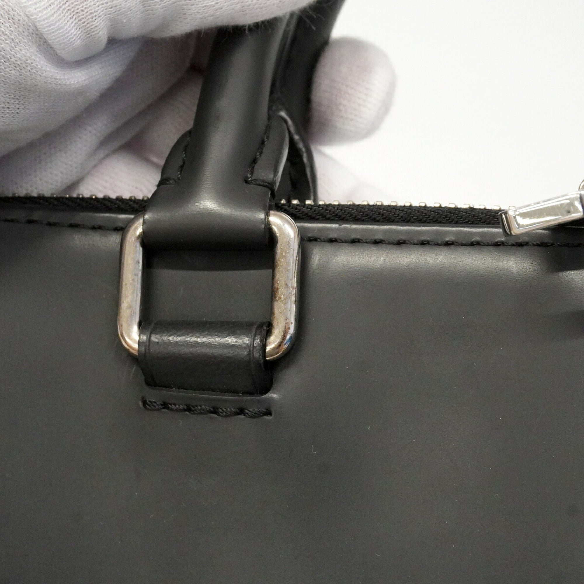 Louis Vuitton Black Brown Briefcase (Pre-Owned)
