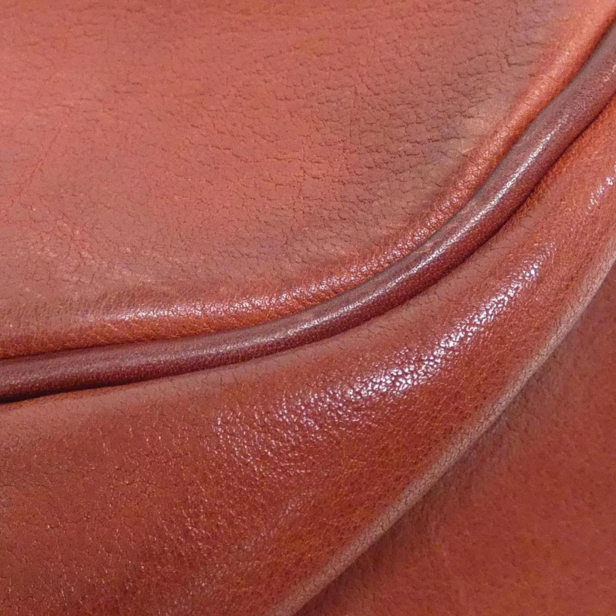 Christian Dior Bordeaux Leather Handbag (Pre-Owned)