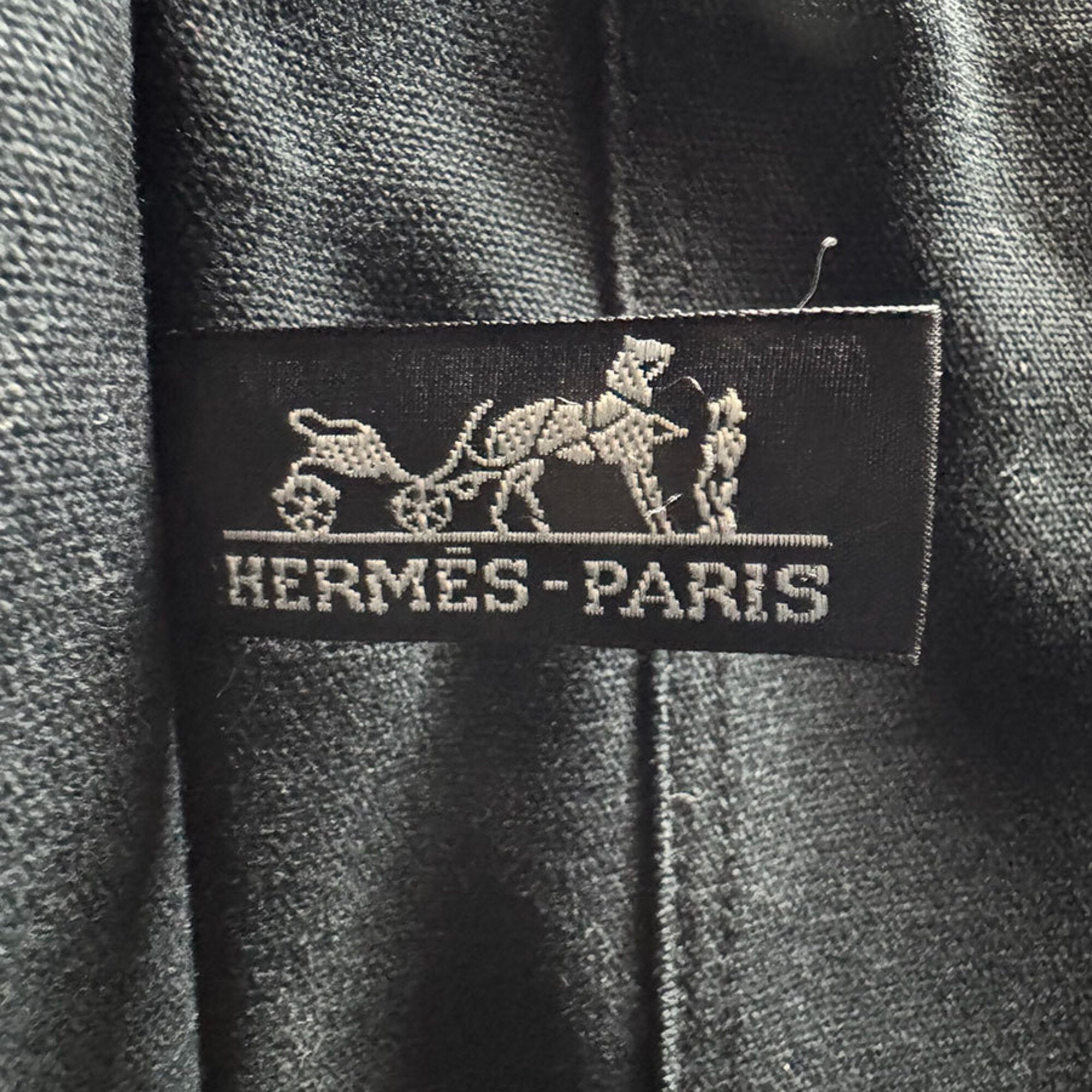 Hermes Black Canvas Handbag (Pre-Owned)