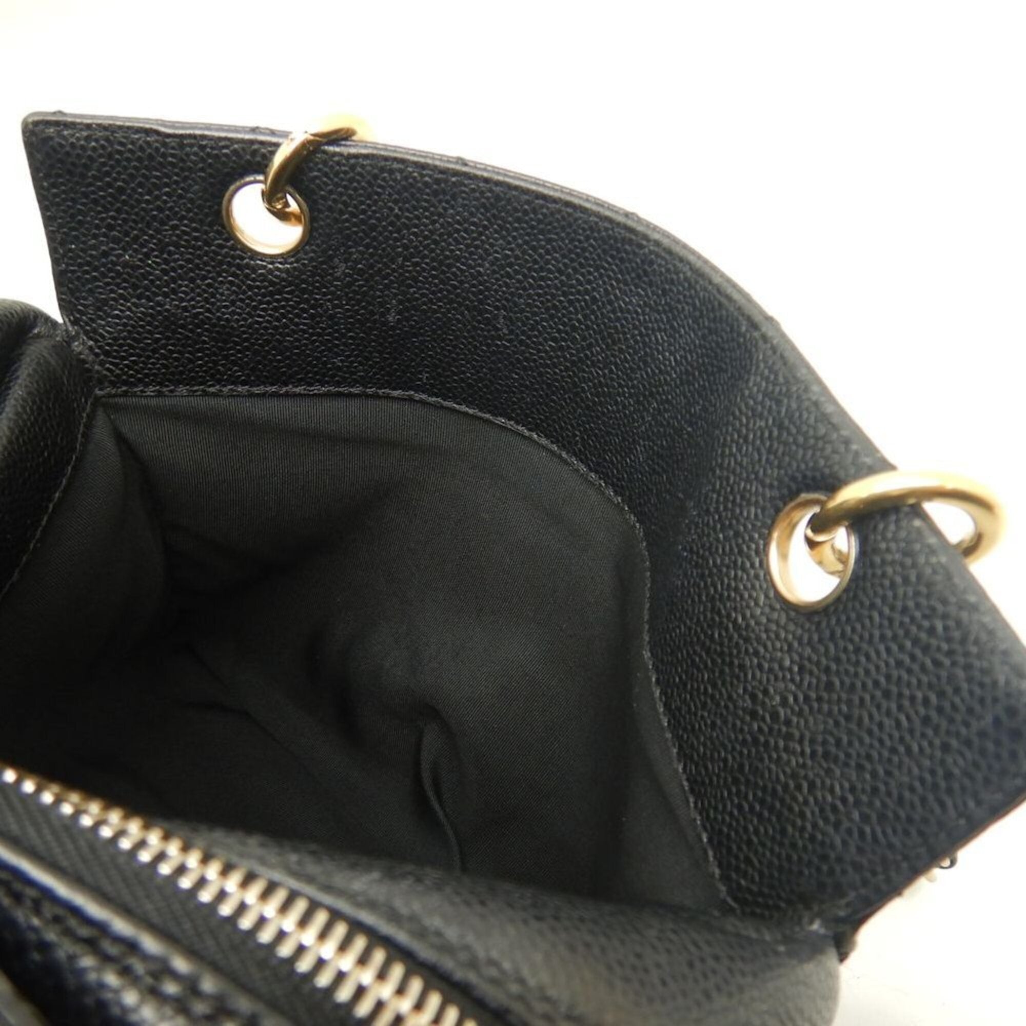 Chanel Matelasse Black Grained Calfskin Tote Bag (Pre-Owned)