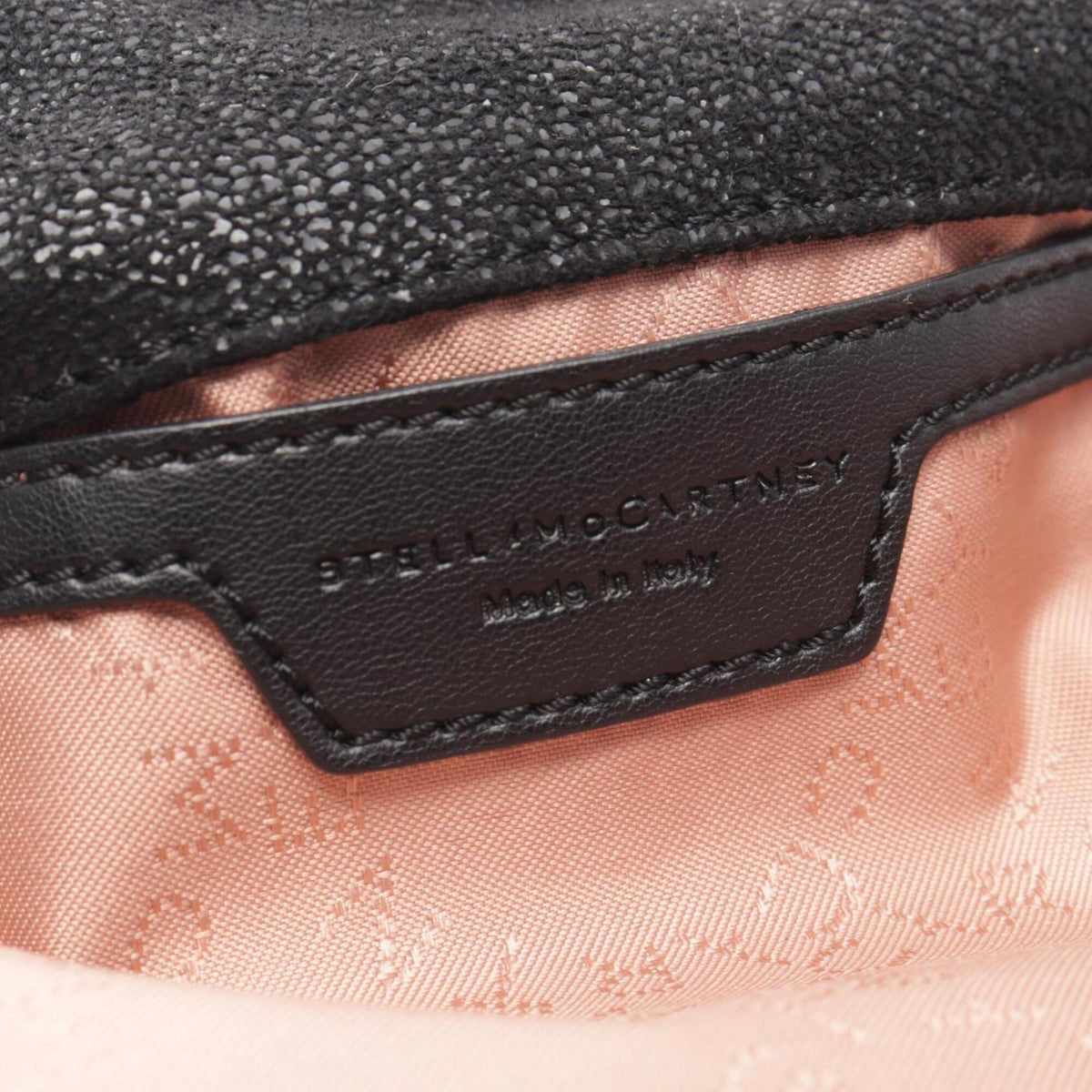Stella Mccartney Black Faux Leather Handbag Shoulder Bag (Pre-Owned)