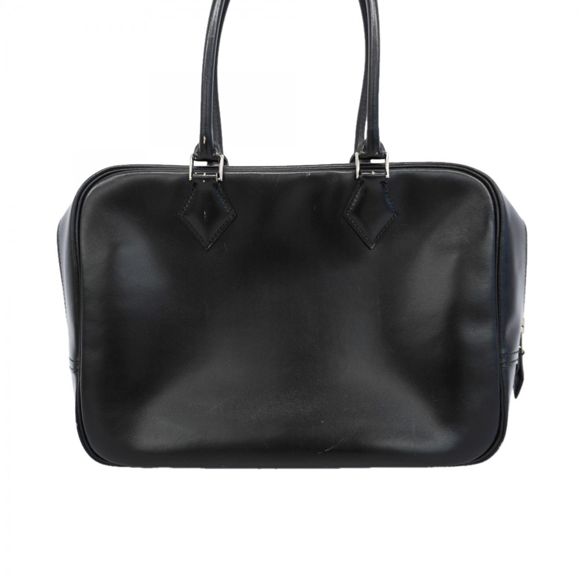 Hermes Black Box Calf Leather Handbag (Pre-Owned)