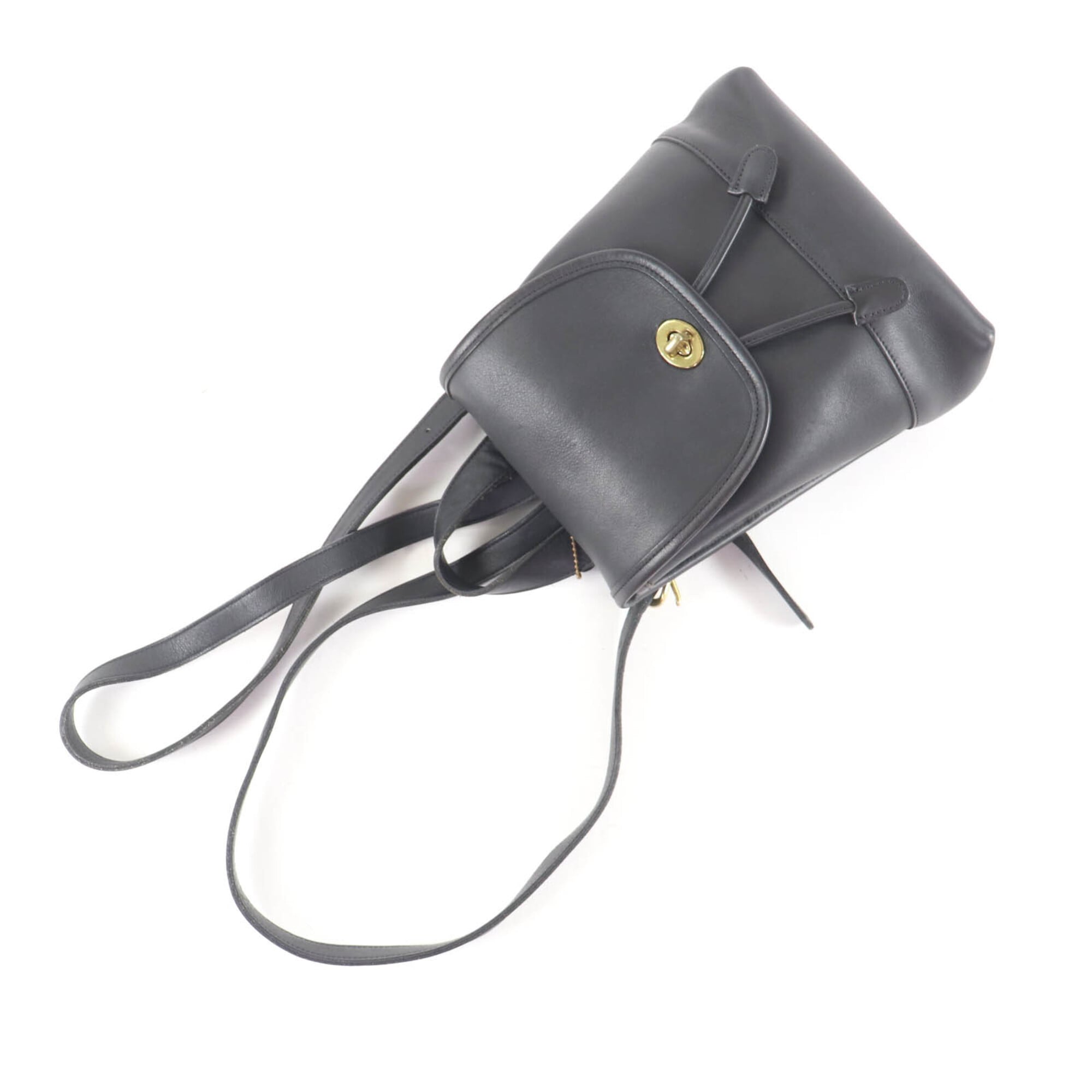 Coach Gold Leather Backpack (Pre-Owned)
