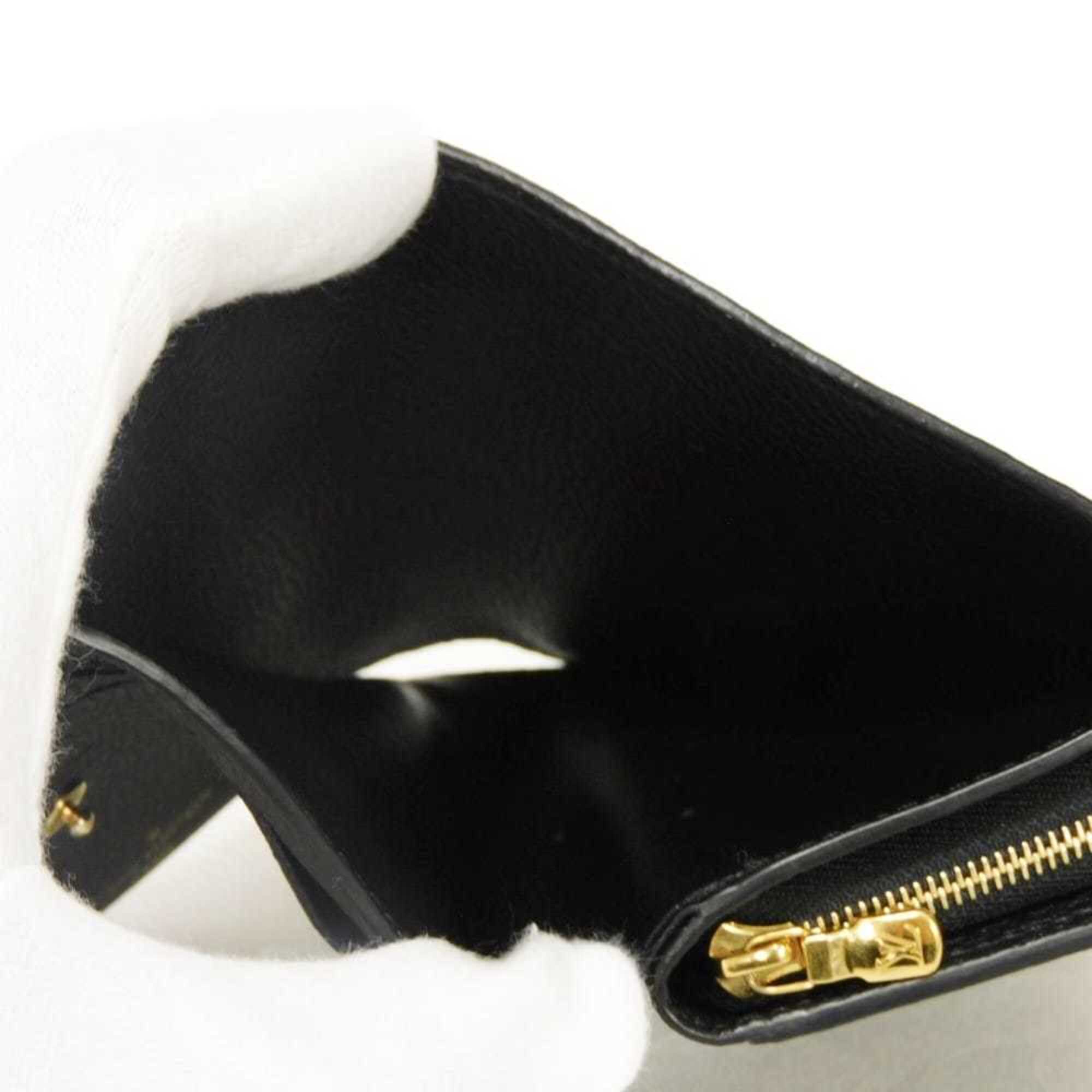 Louis Vuitton Black Galle Monogram Noir Monogram Empreinte Wallet (Bi-Fold) (Pre-Owned)
