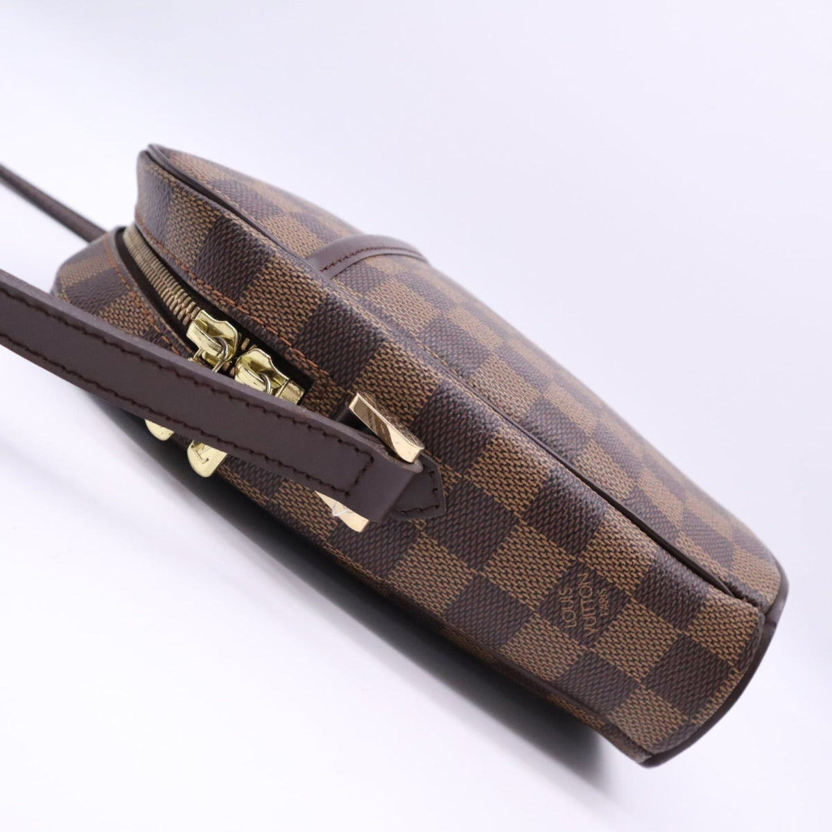 Louis Vuitton Damier Beige Brown Coated Canvas Leather Shoulder Bag (Pre-Owned)