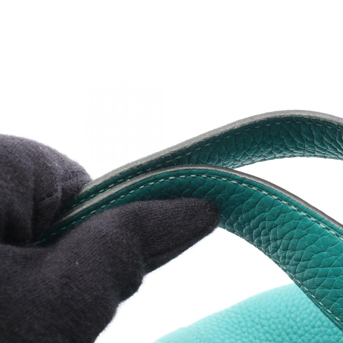 Hermes Green Taurillon Clemence Leather Leather Handbag (Pre-Owned)