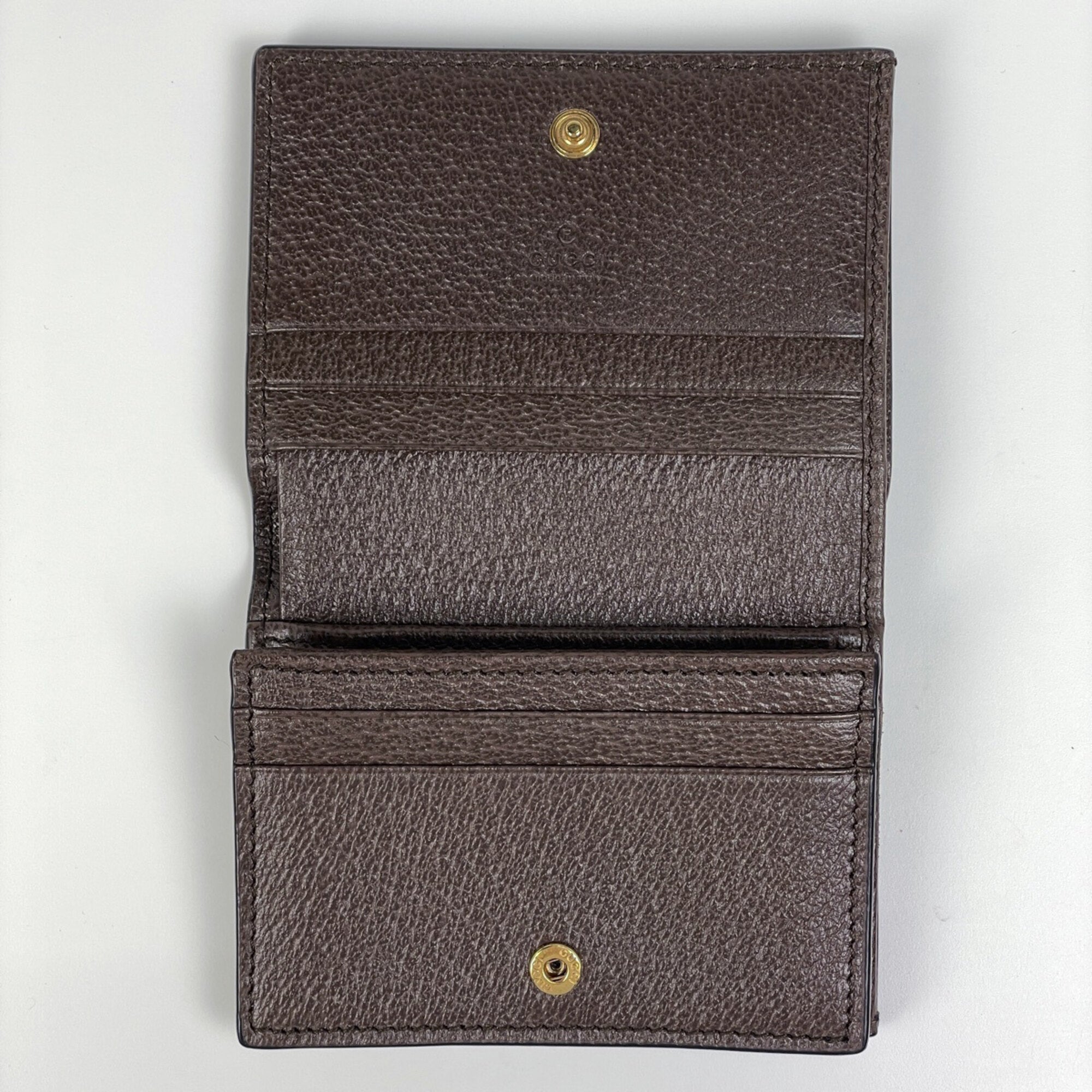 Gucci Beige Brown Coated Canvas Wallet (Bi-Fold) (Pre-Owned)