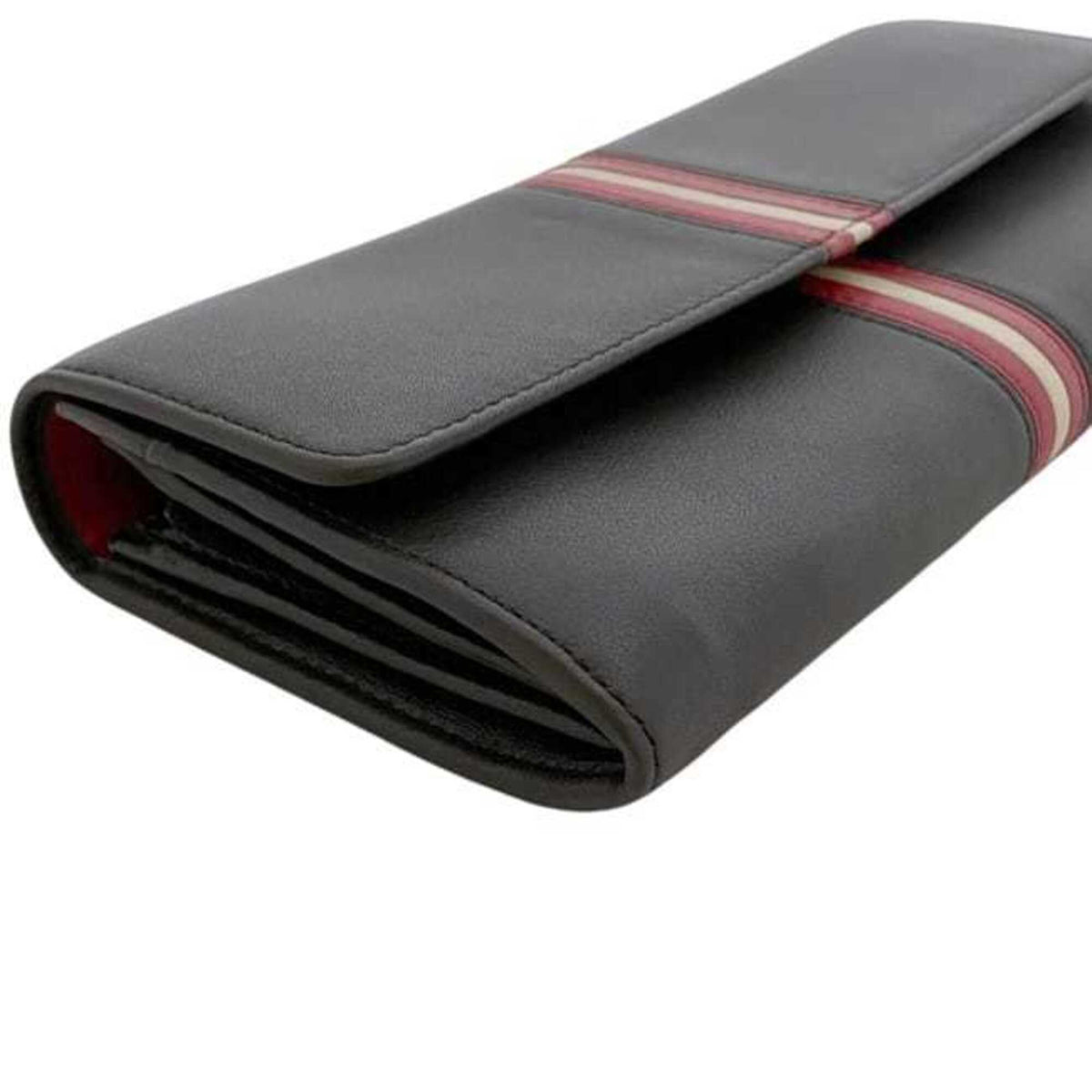 Bally Brown Leather Long Wallet (Bi-Fold) (Pre-Owned)
