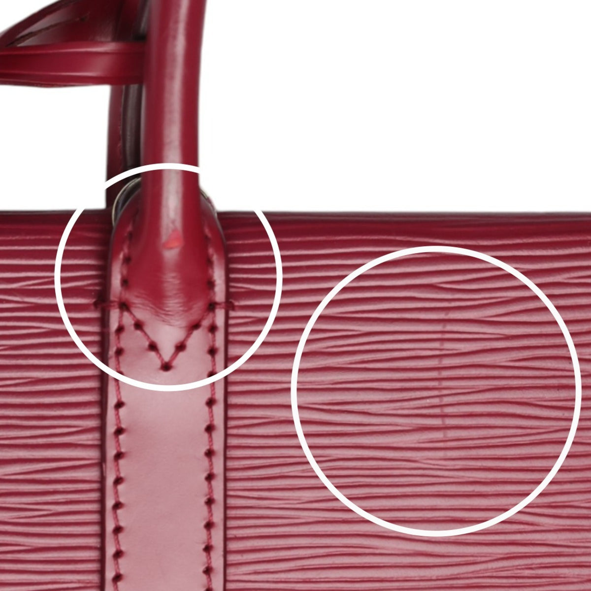 Louis Vuitton Fuchsia Galle Red Color Epi Leather Handbag Shoulder Bag (Pre-Owned)
