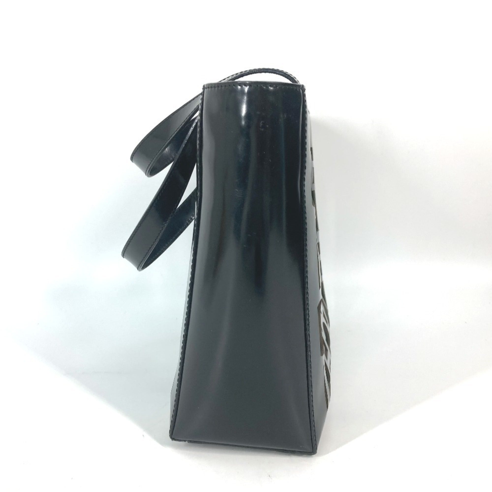 Celine Black Vinyl Shoulder Bag Tote Bag (Pre-Owned)