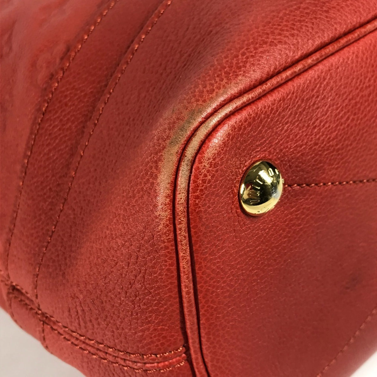 Louis Vuitton Monogram Empreinte Red Color Monogram Empreinte Shoulder Bag Tote Bag (Pre-Owned)