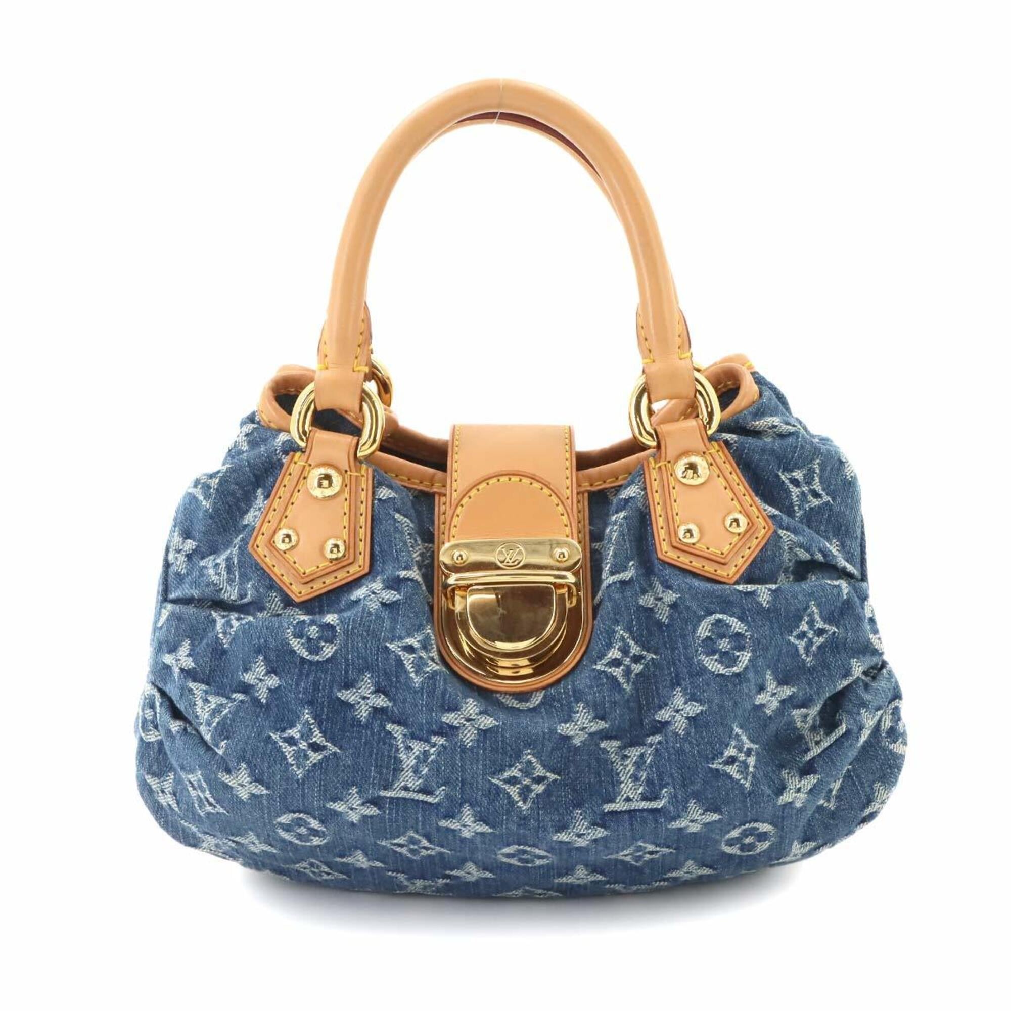 Louis Vuitton Blue Monogram Denim Canvas Handbag (Pre-Owned)