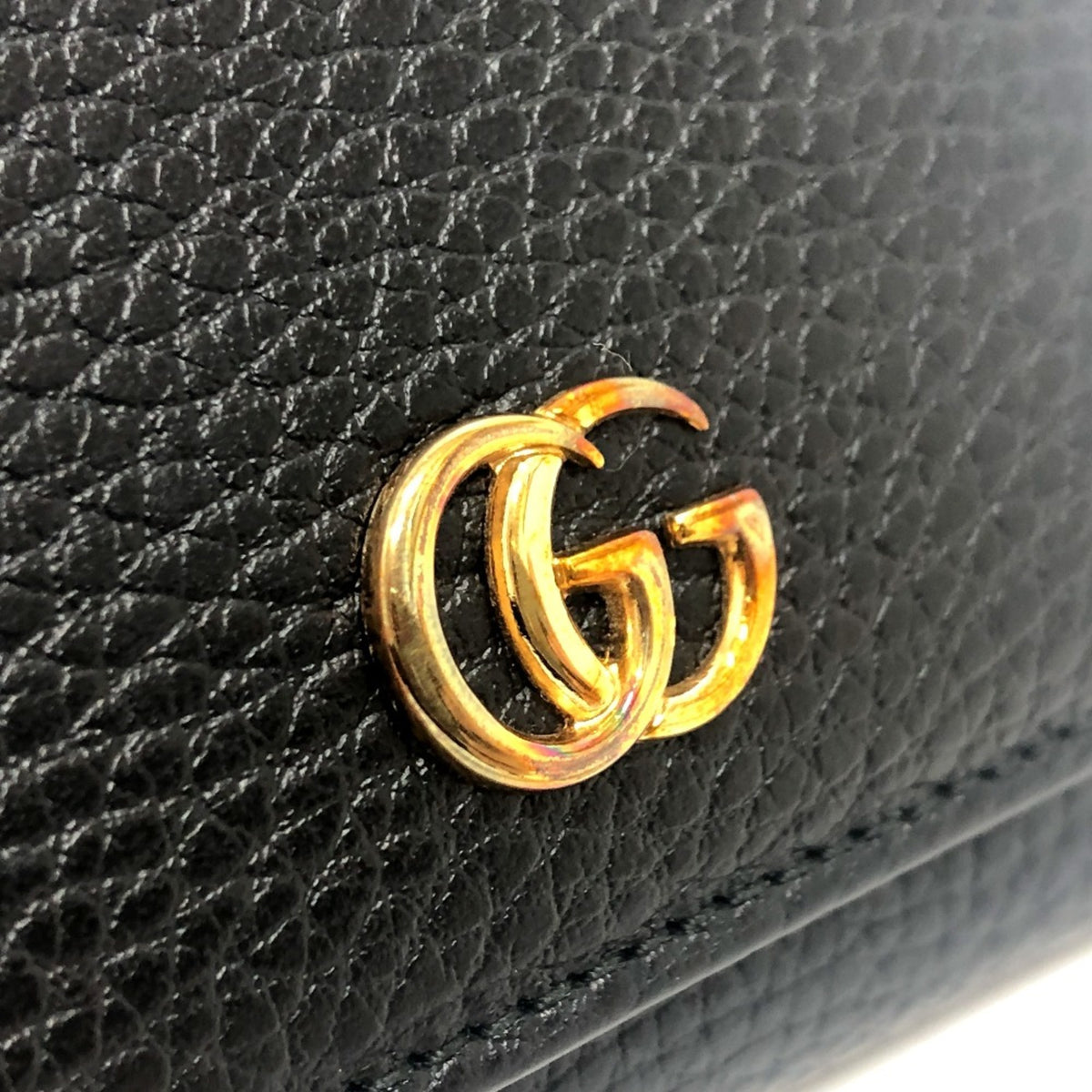 Gucci Black Leather Wallet (Tri-Fold) (Pre-Owned)