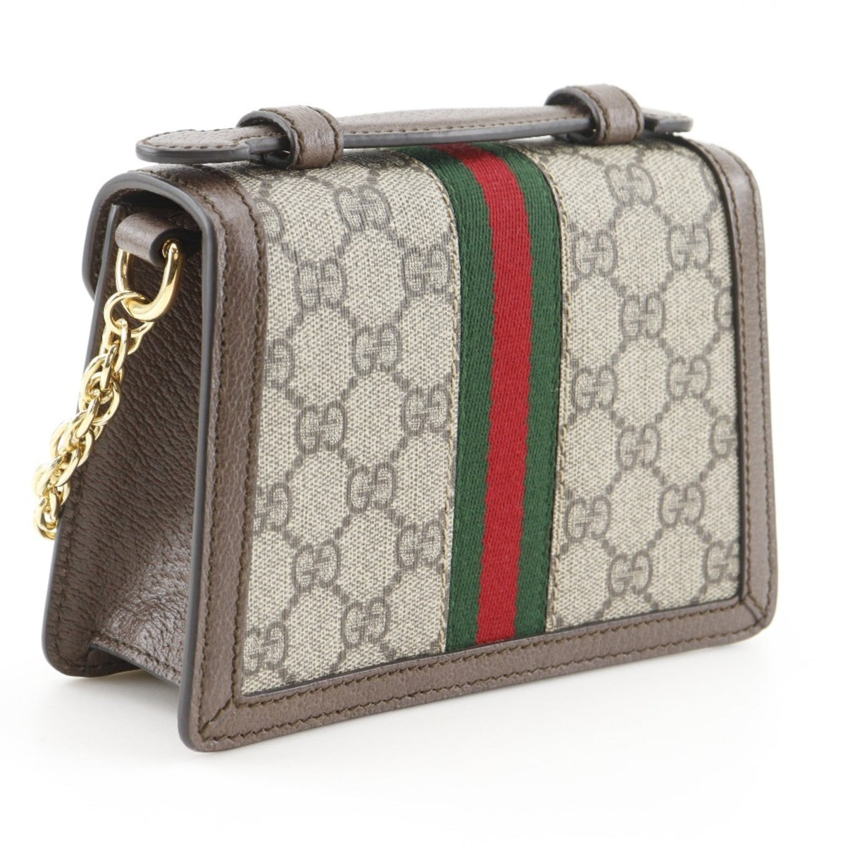 Gucci Sherry Line Brown Gg Supreme Shoulder Bag (Pre-Owned)
