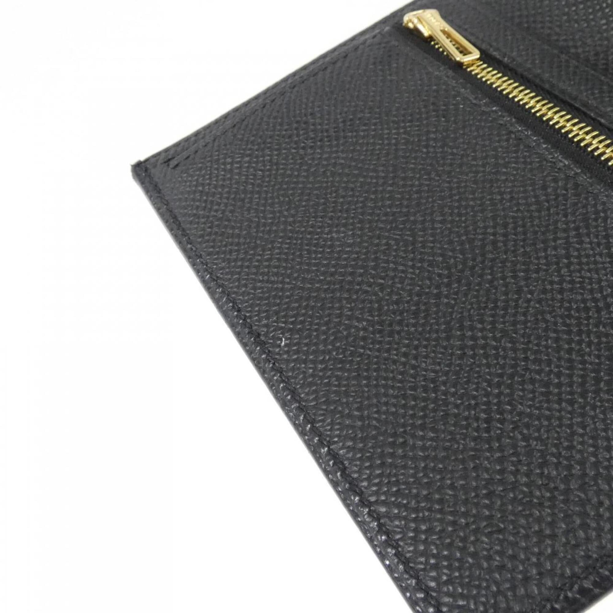 Hermes Black Epsom Leather Wallet (Bi-Fold) (Pre-Owned)